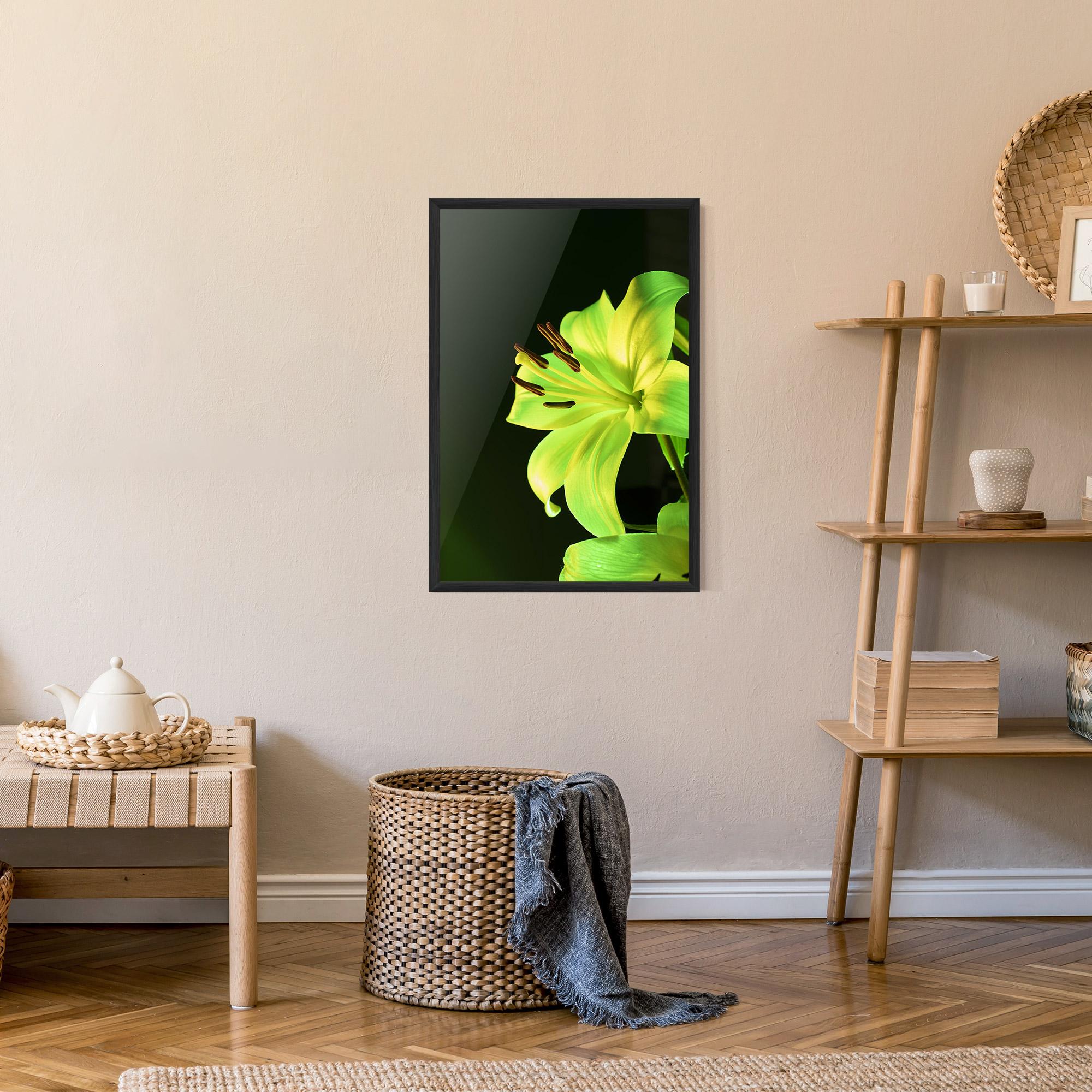 Gerahmte Poster Yellow Green Exotic mockup 9