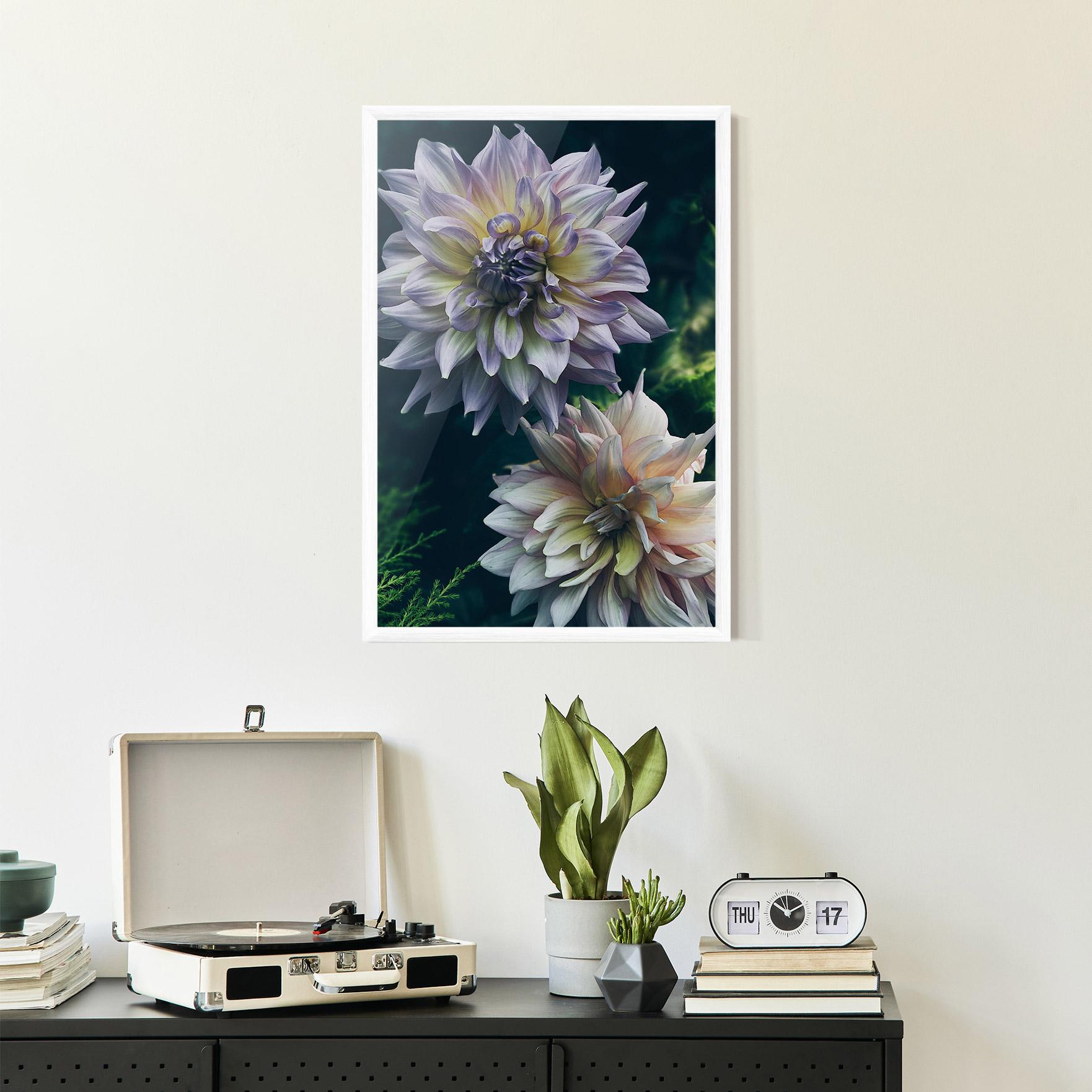 Gerahmte Poster Dahlia Flowers mockup 2
