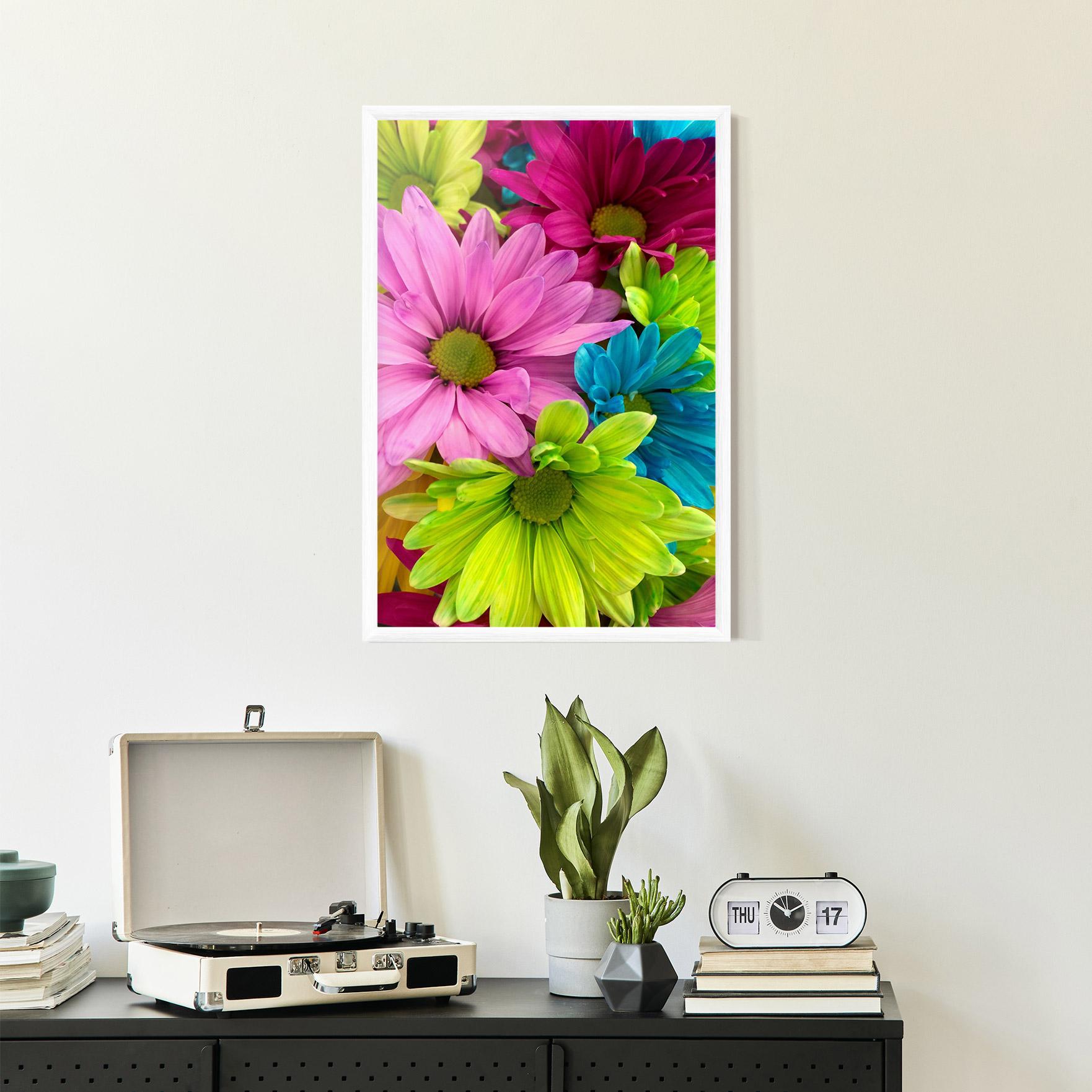 Gerahmte Poster Three Shades Of Flower mockup 2