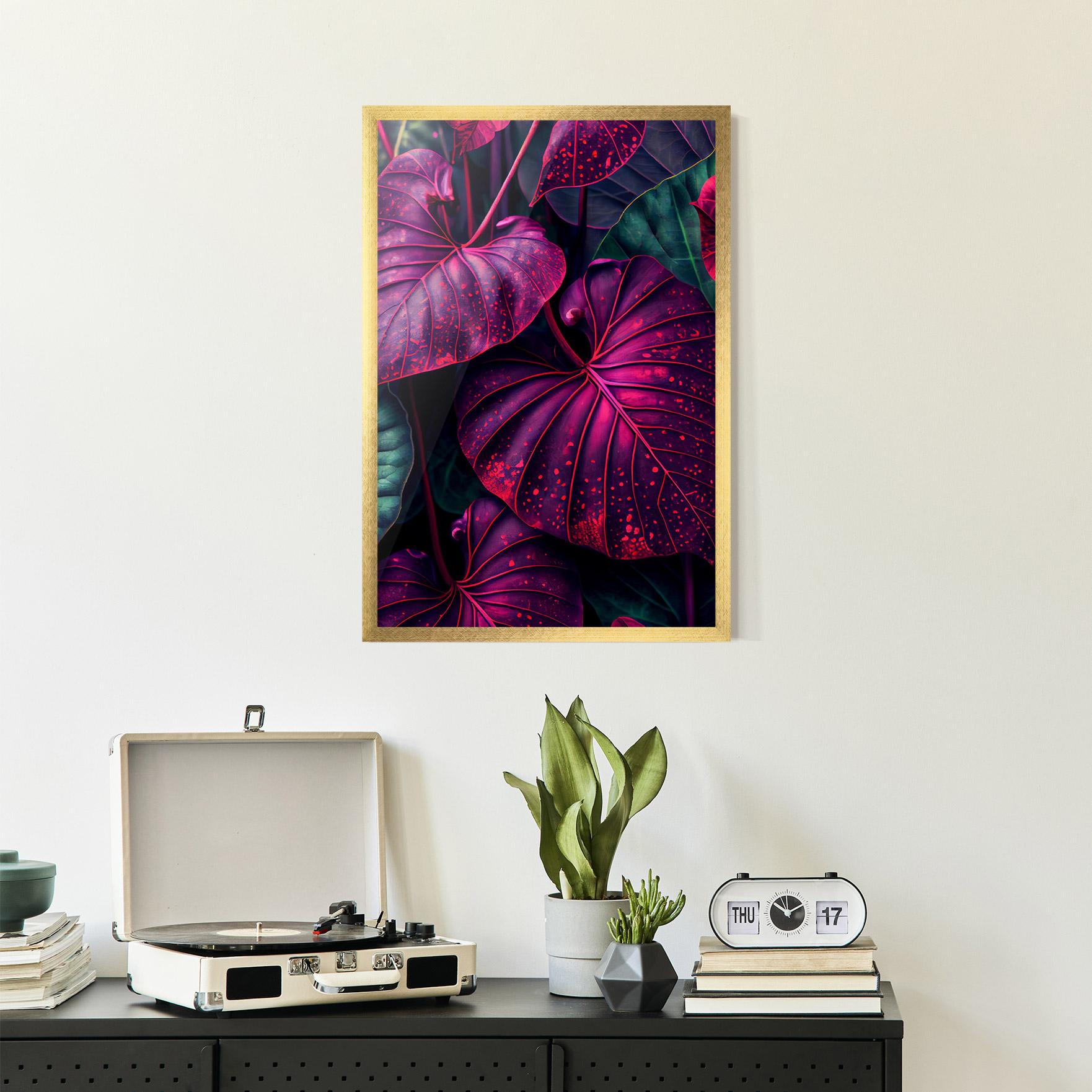 Gerahmte Poster Big Purple Exotic mockup 2