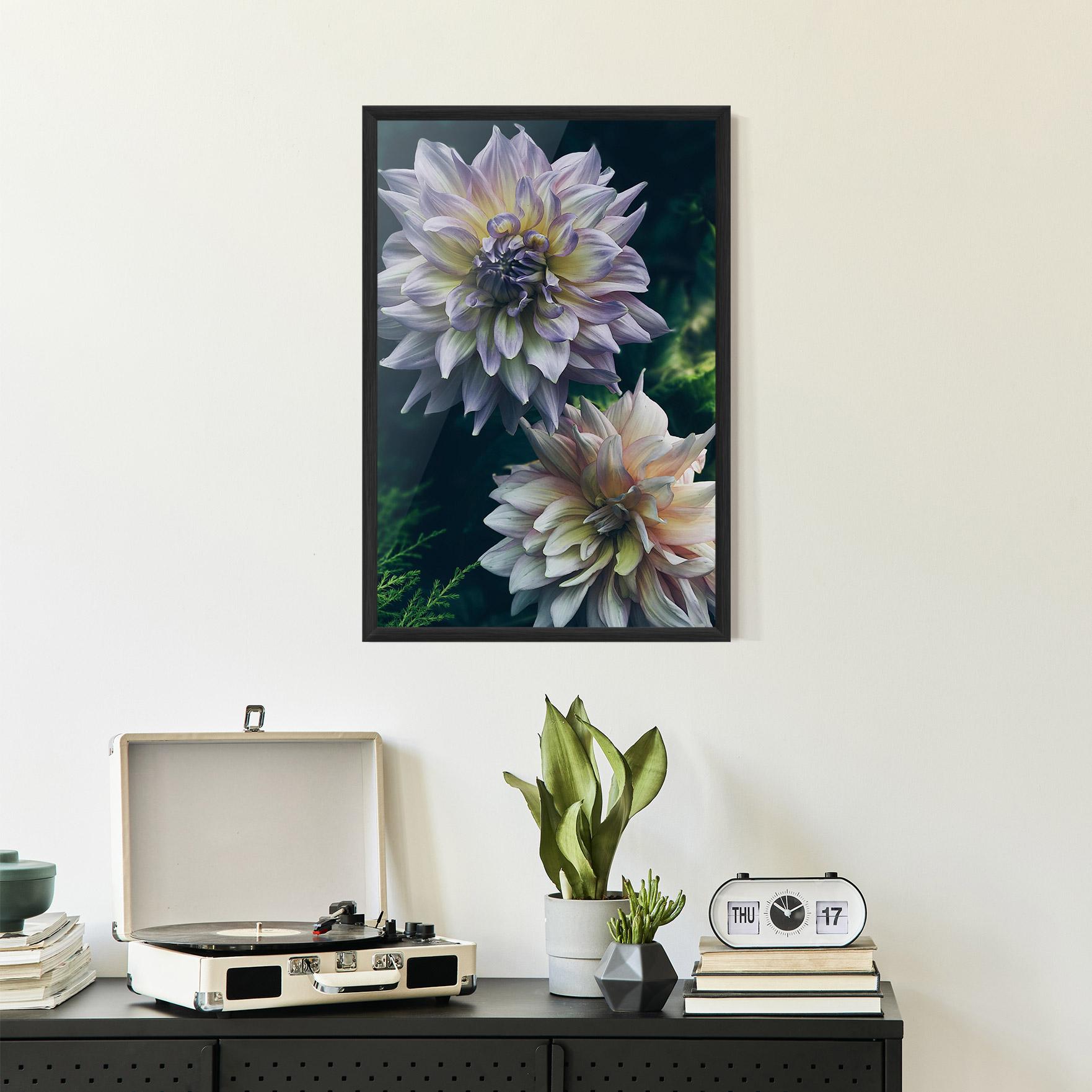 Gerahmte Poster Dahlia Flowers mockup 2