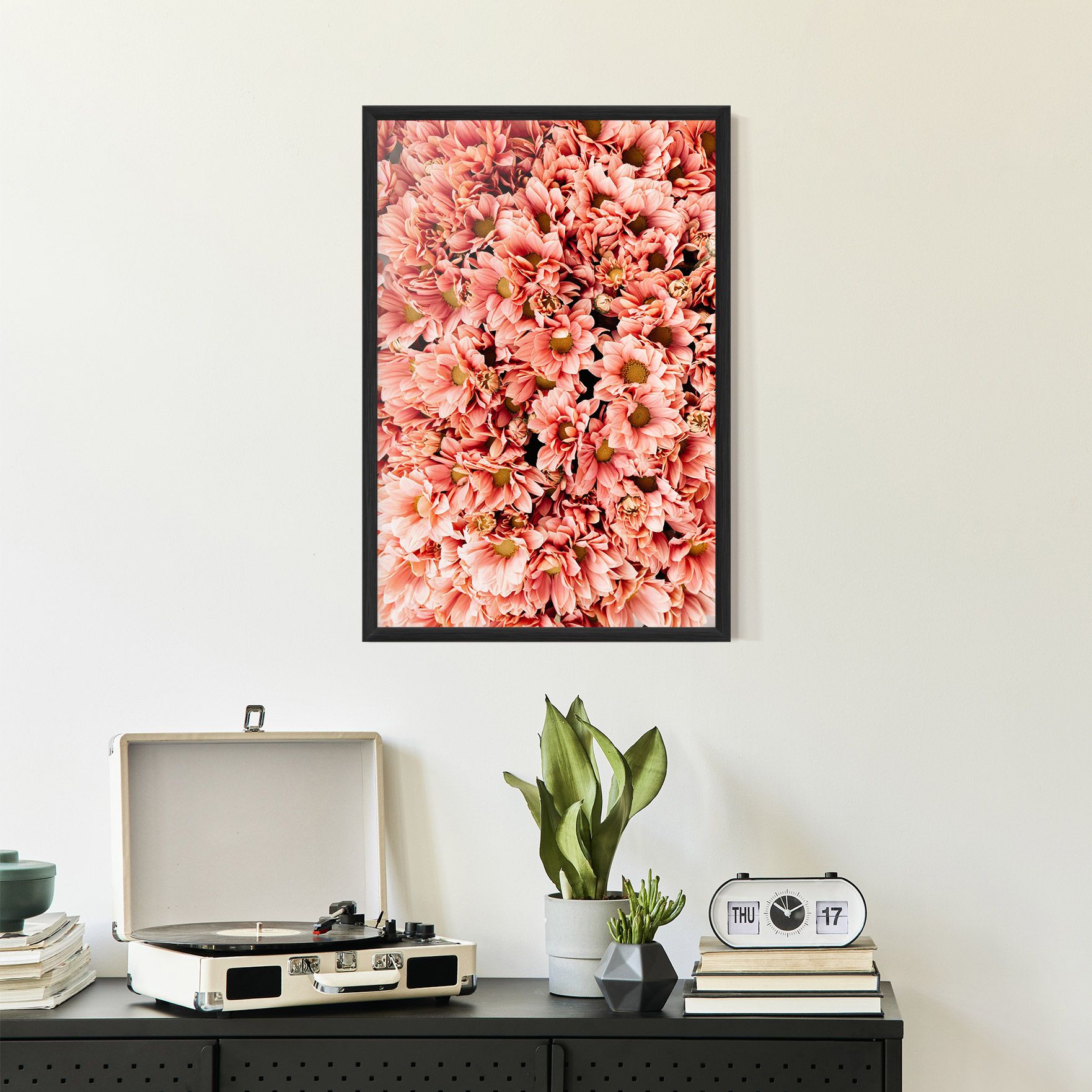 Pink Flowers Bouquet mockup 2