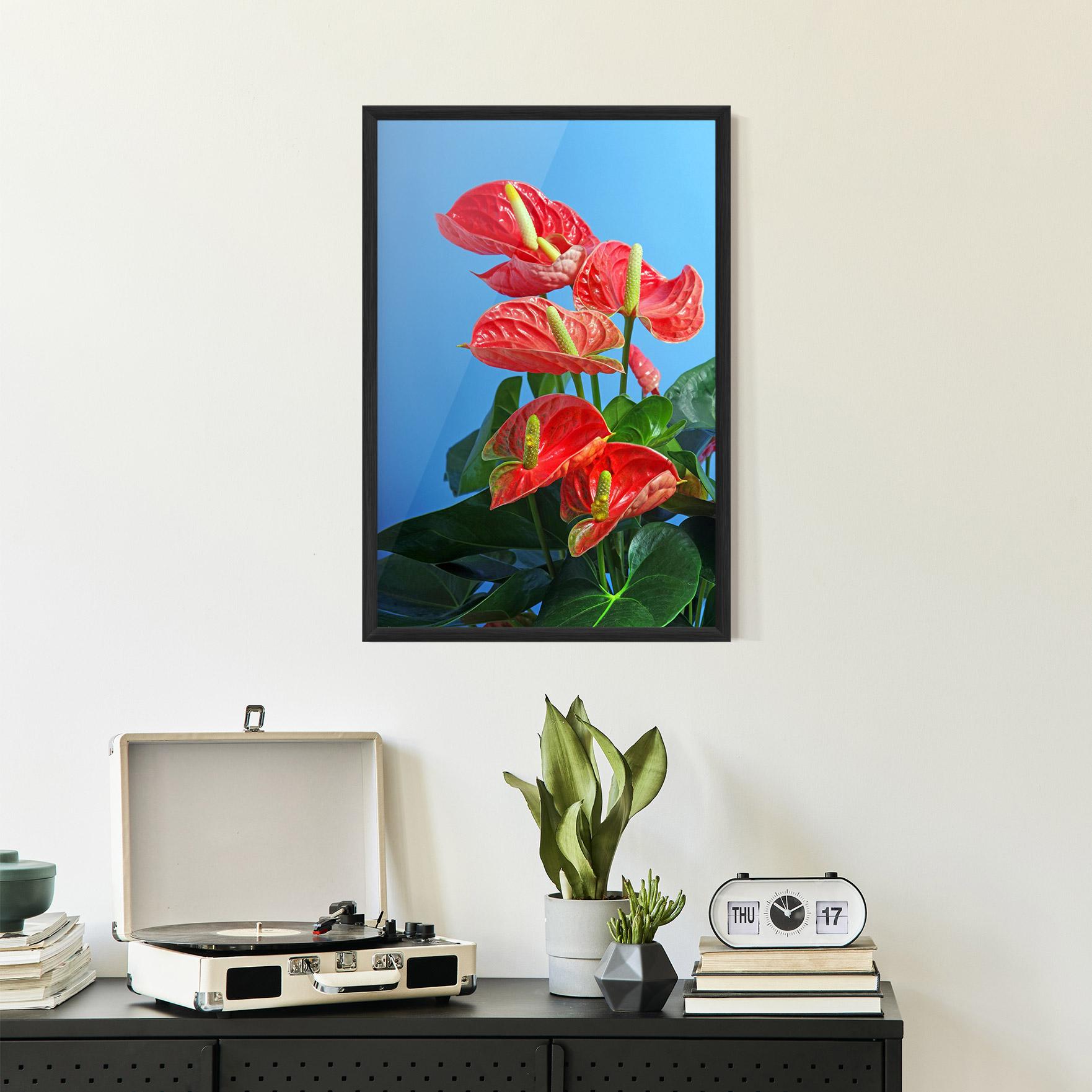 Gerahmte Poster Red Green Exotic mockup 2