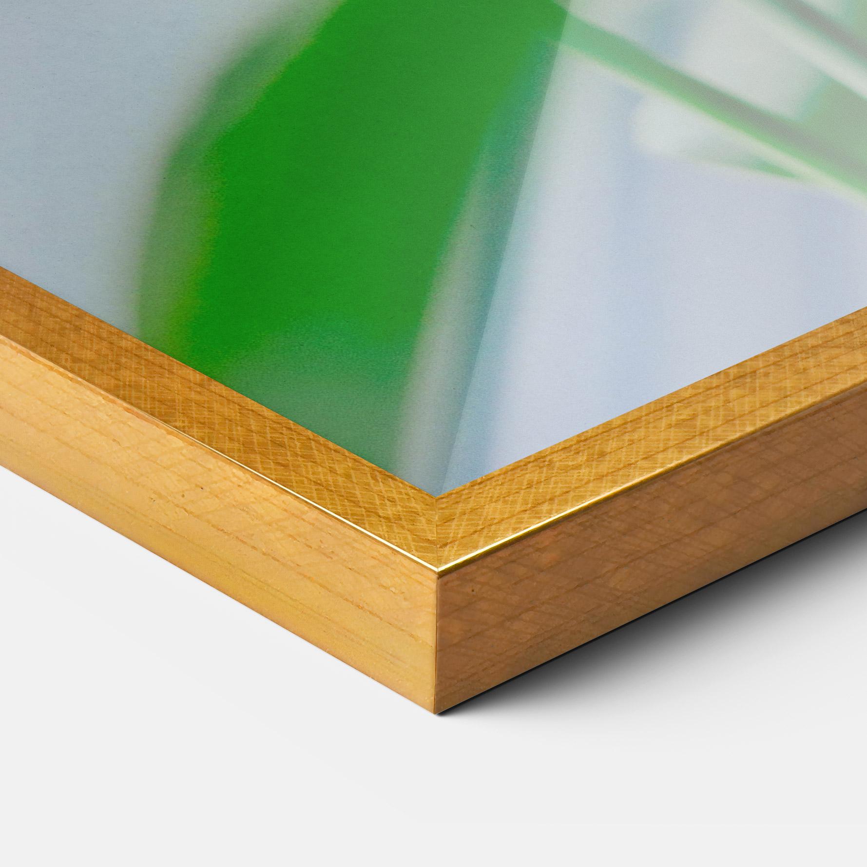 Gerahmte Poster Exotic Orange Green mockup 3