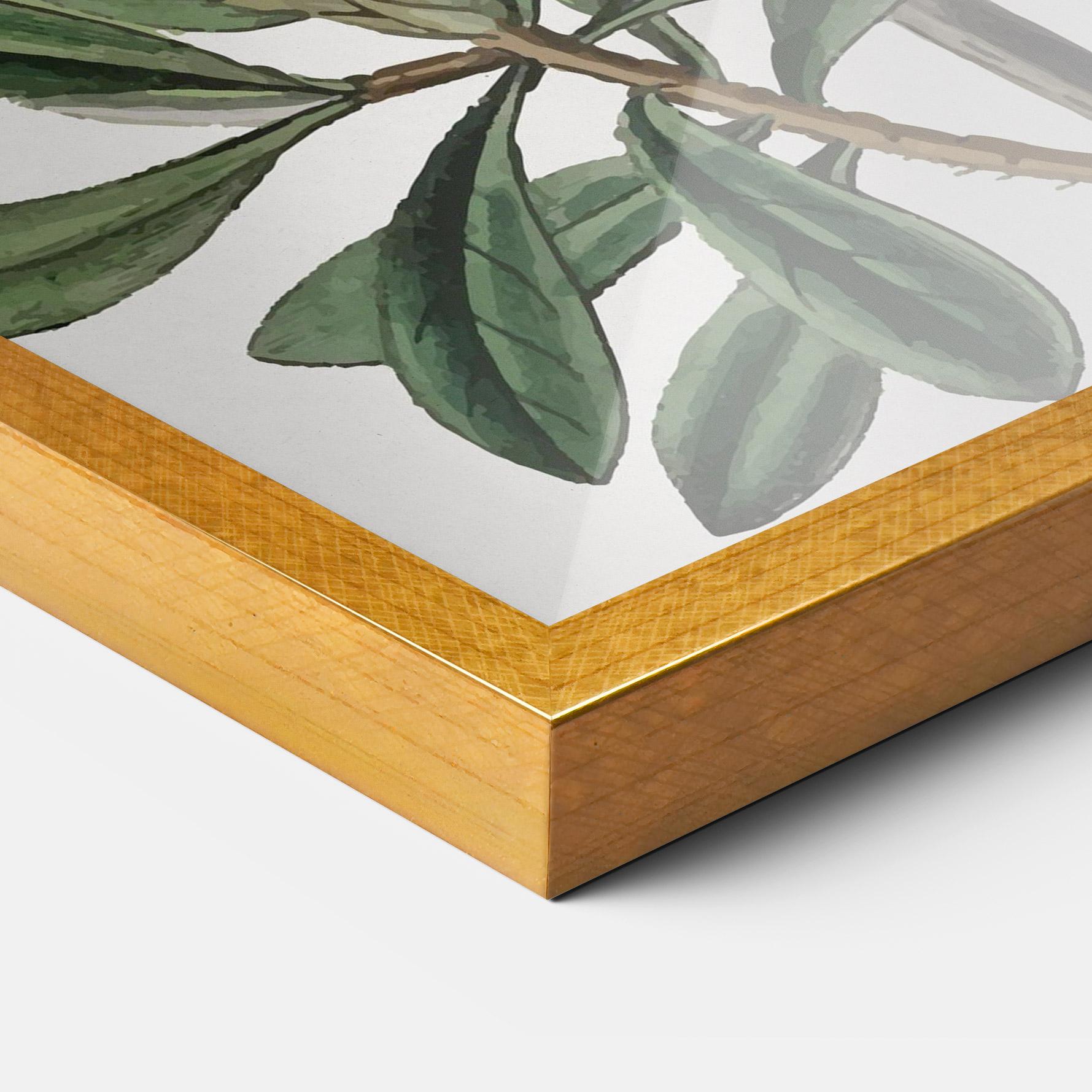 Gerahmte Poster Exotic White Red mockup 3