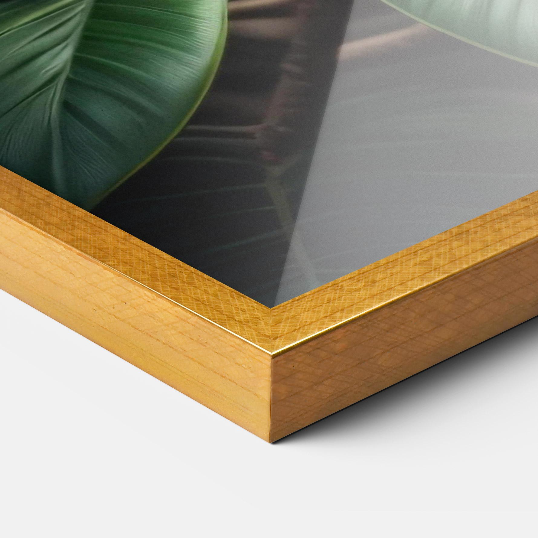 Gerahmte Poster Exotic White Yellow mockup 3