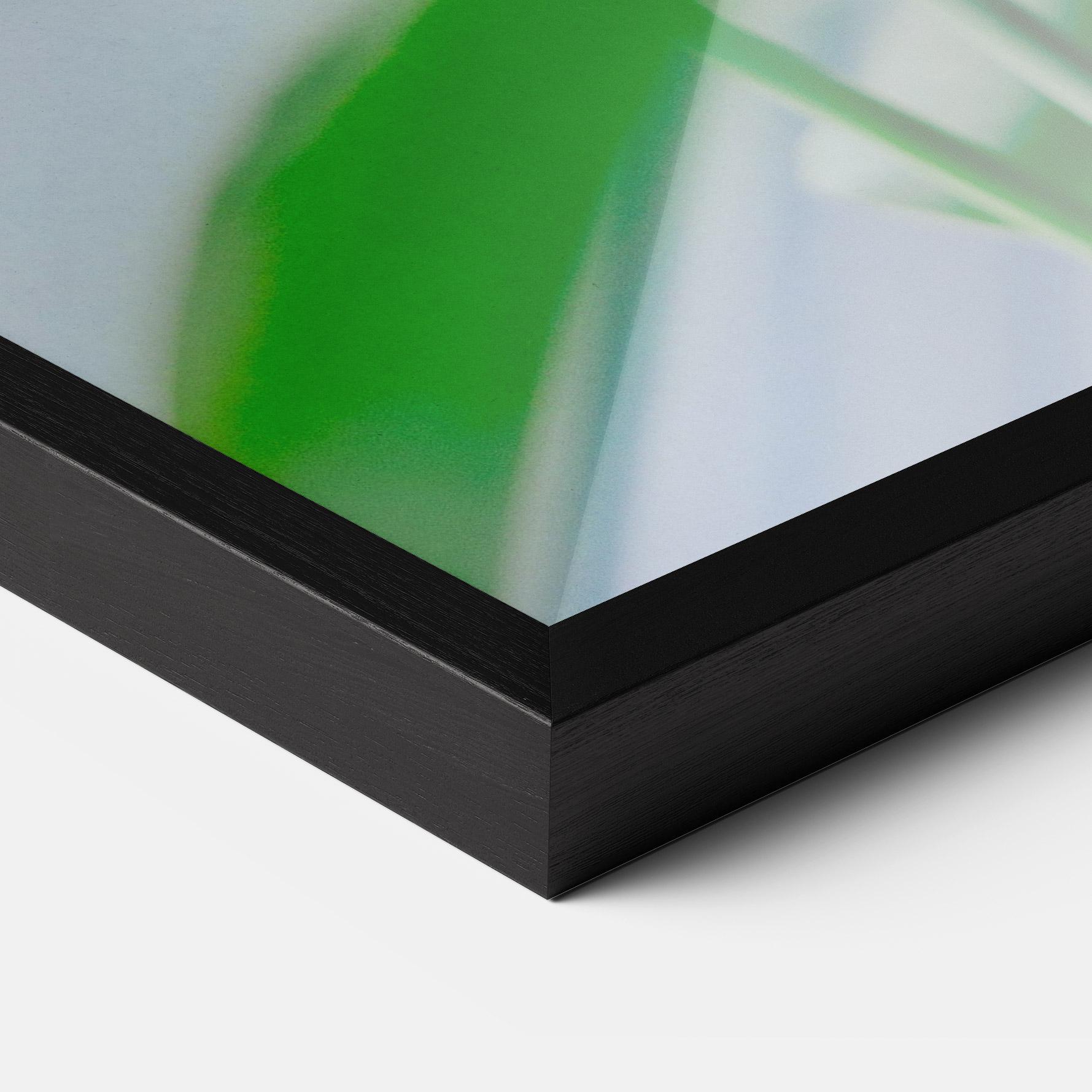 Gerahmte Poster Exotic Orange Green mockup 3