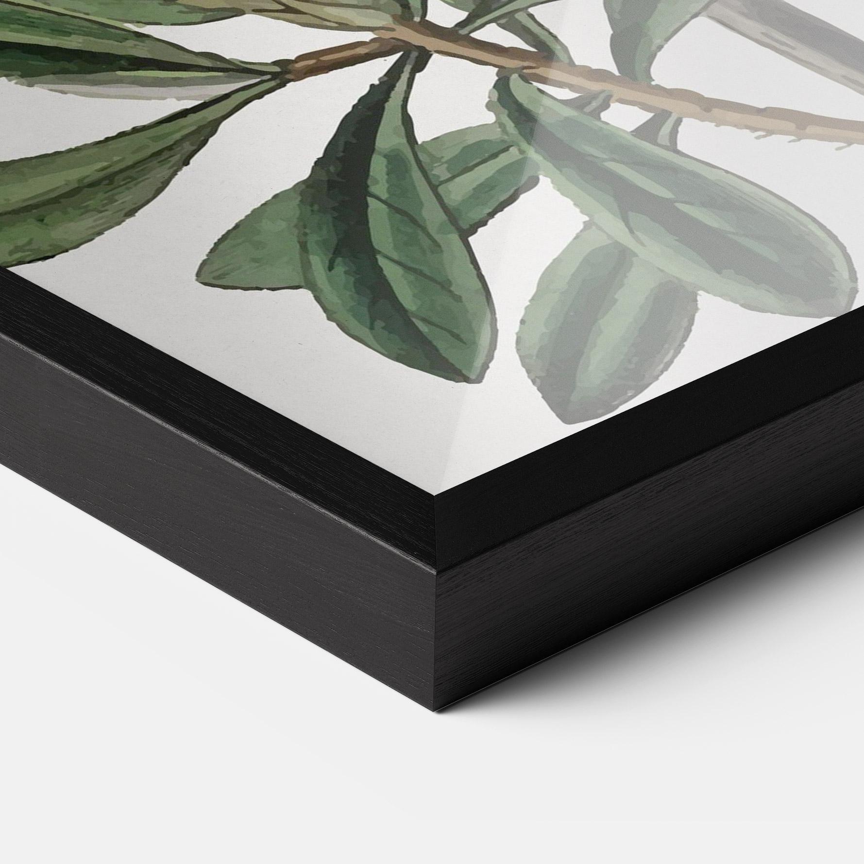 Gerahmte Poster Exotic White Red mockup 3