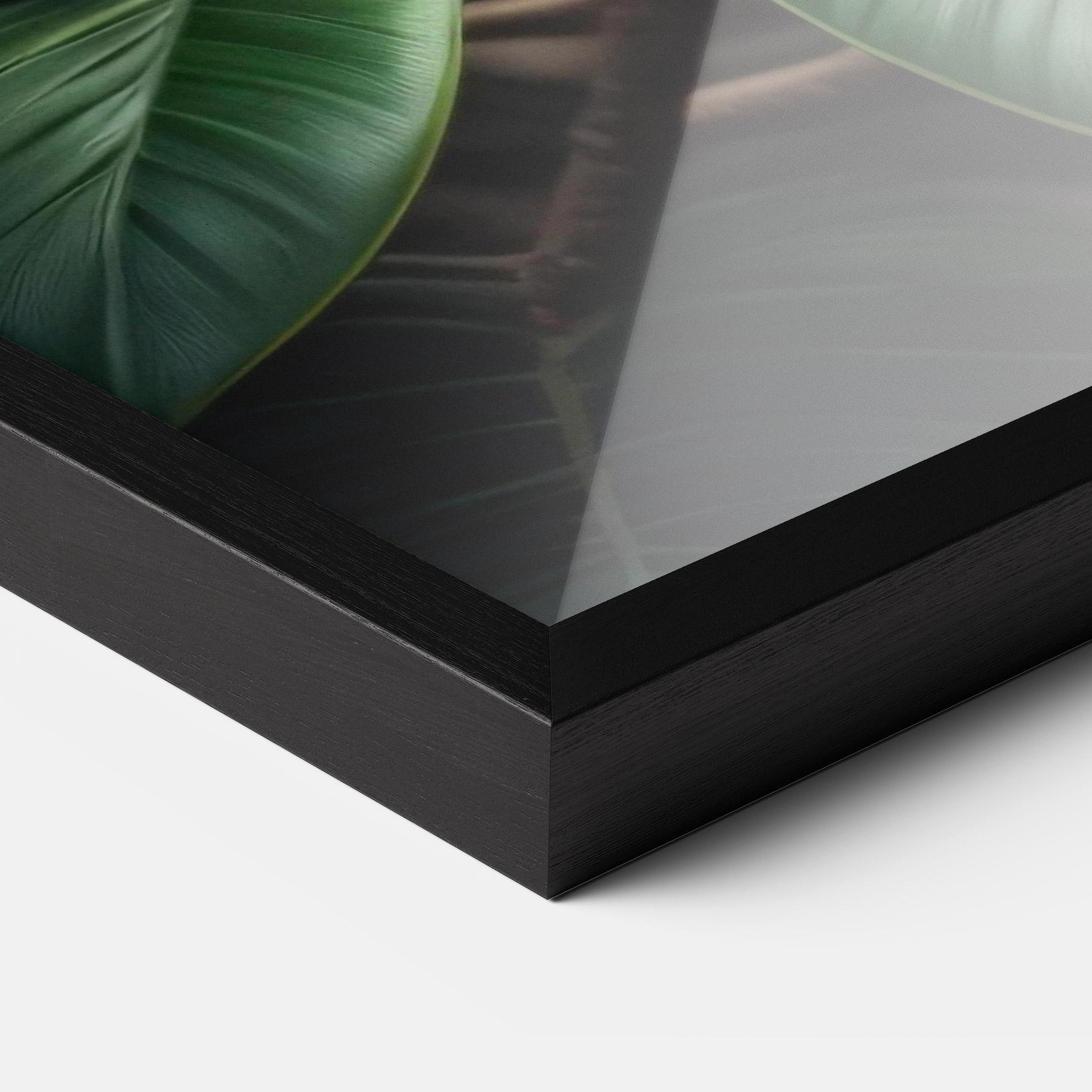 Gerahmte Poster Exotic White Yellow mockup 3