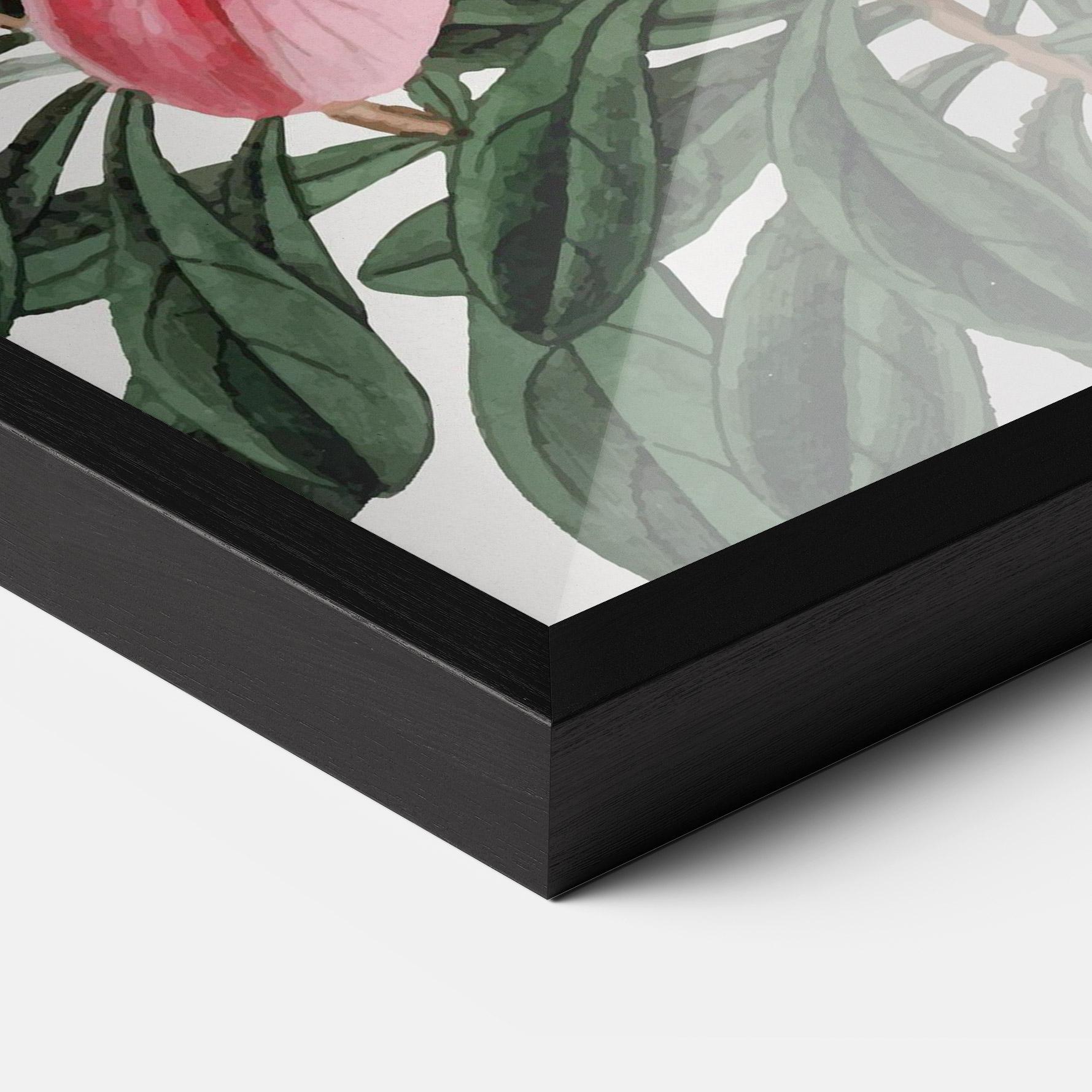 Gerahmte Poster Pink Exotic Red mockup 3