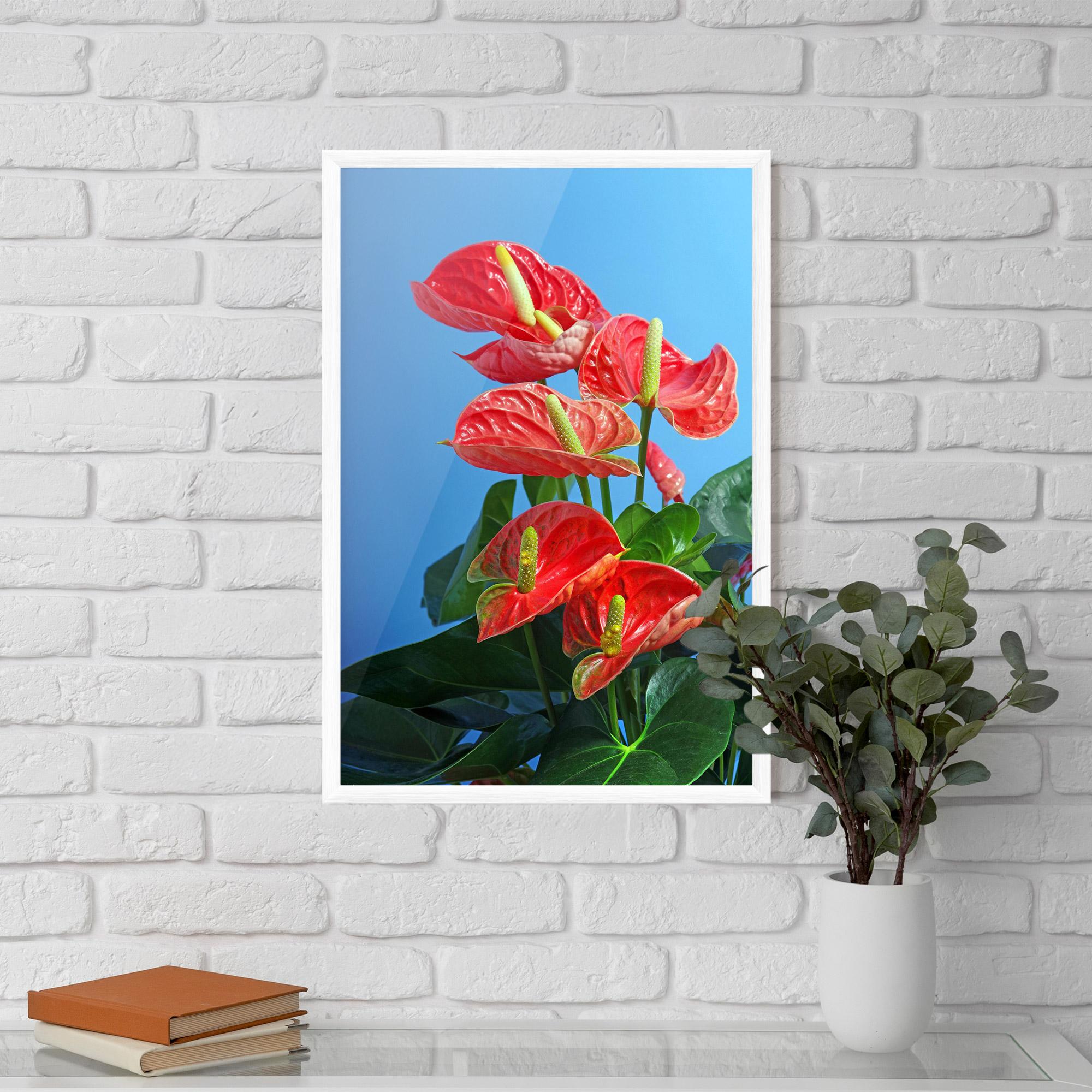 Gerahmte Poster Red Green Exotic mockup 5