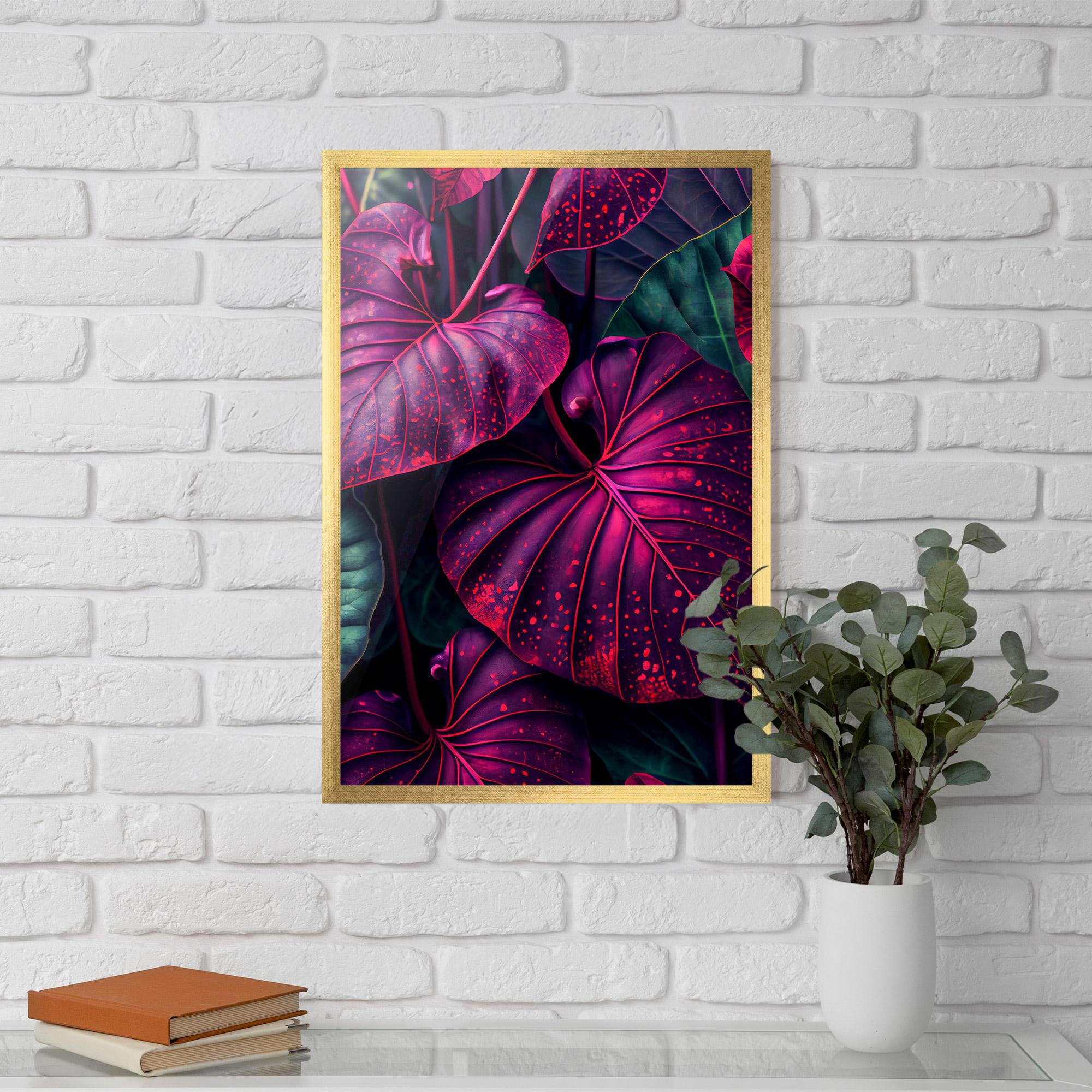 Gerahmte Poster Big Purple Exotic mockup 5