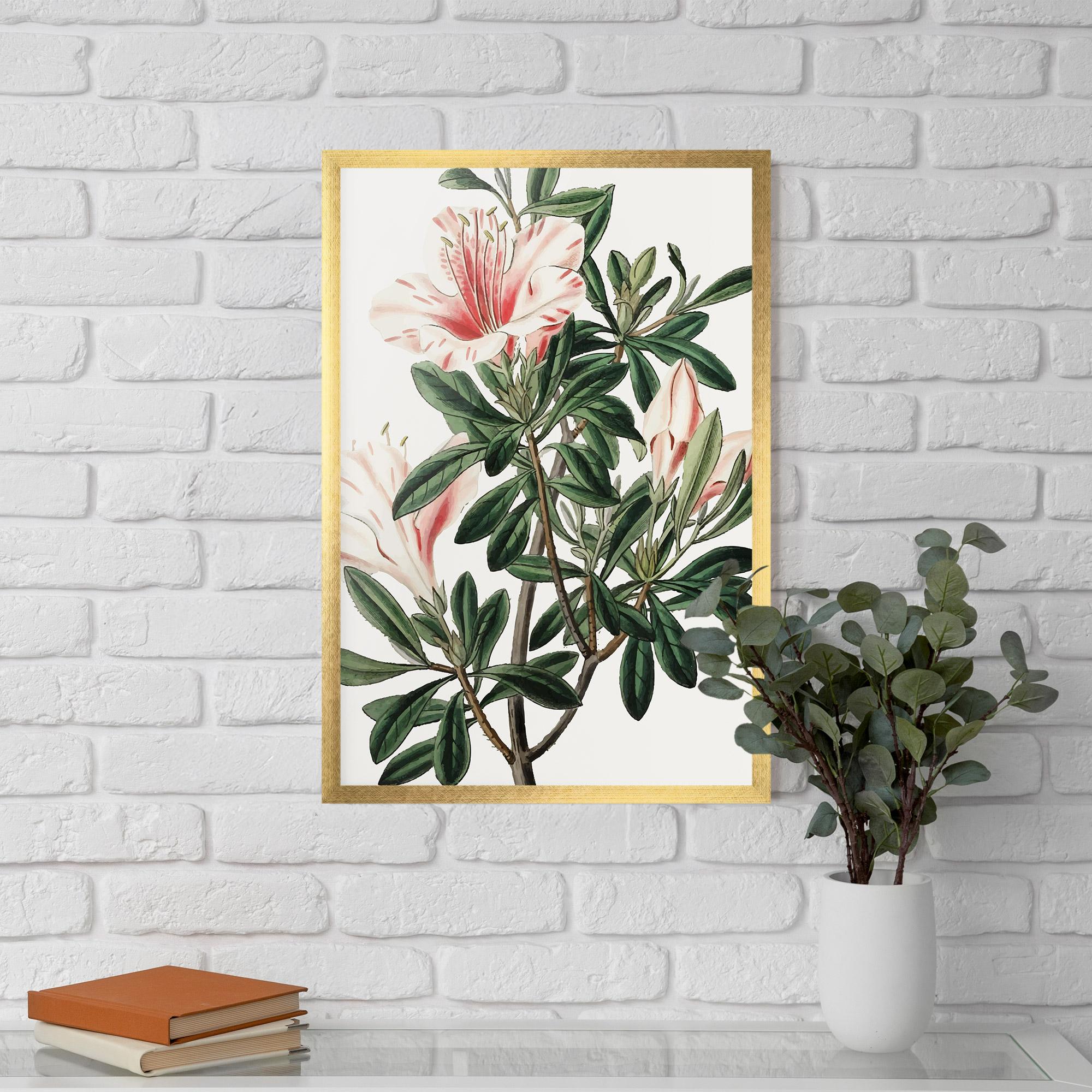 Gerahmte Poster Exotic White Red mockup 5