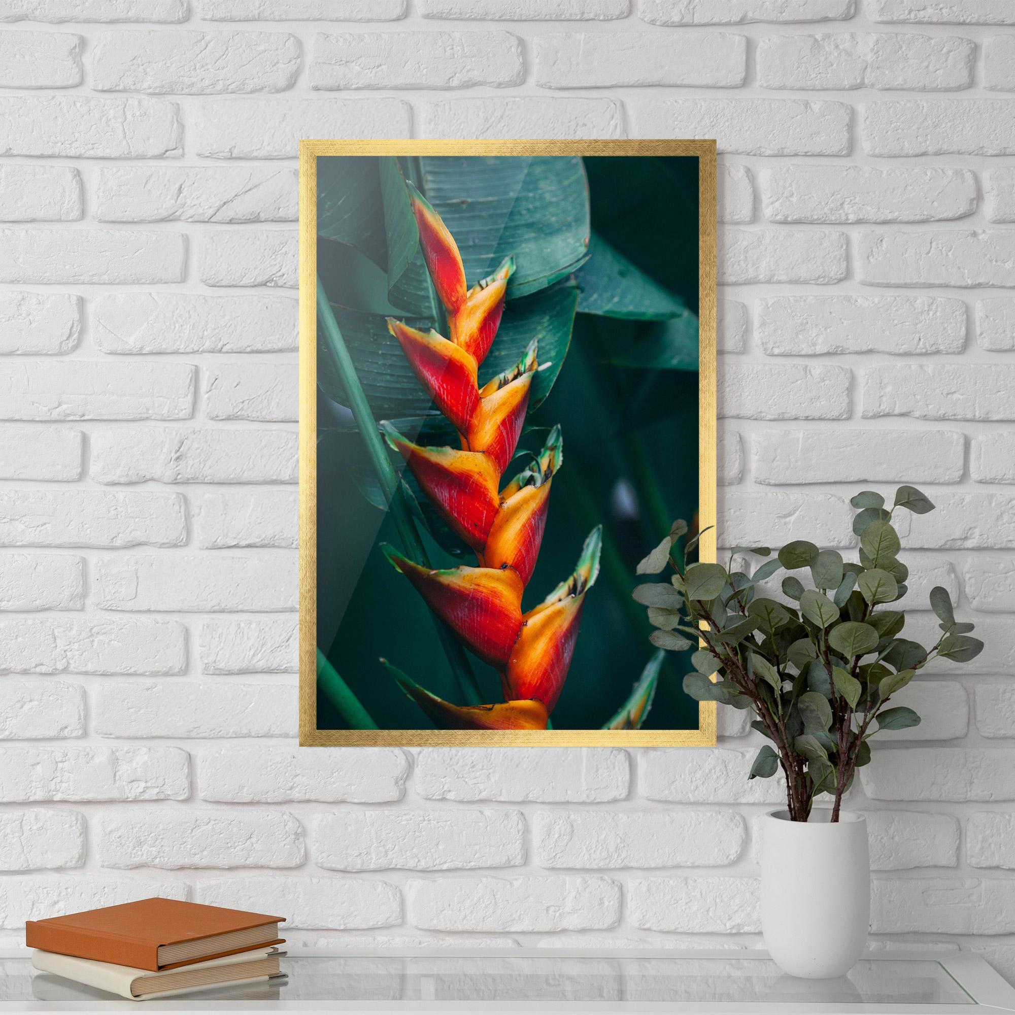 Gerahmte Poster Red Orange Exotic mockup 5