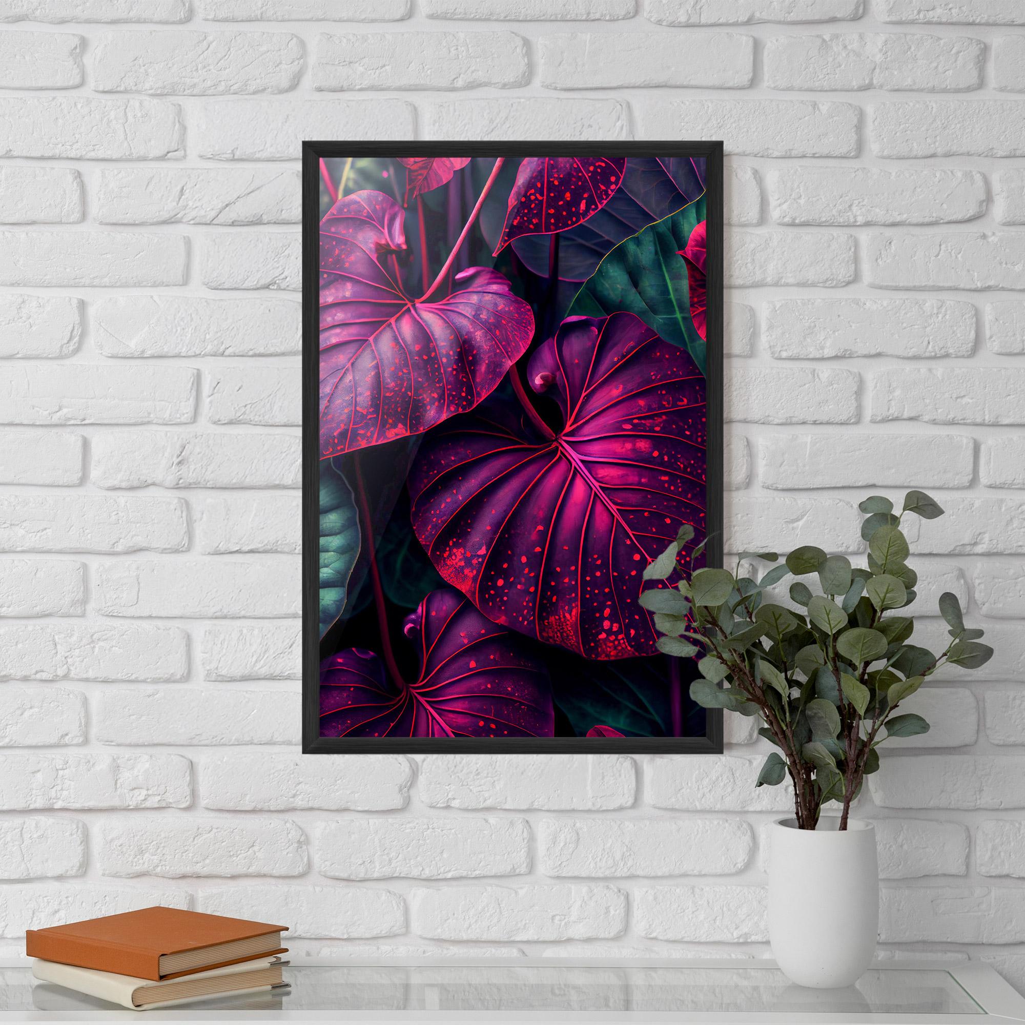Gerahmte Poster Big Purple Exotic mockup 5