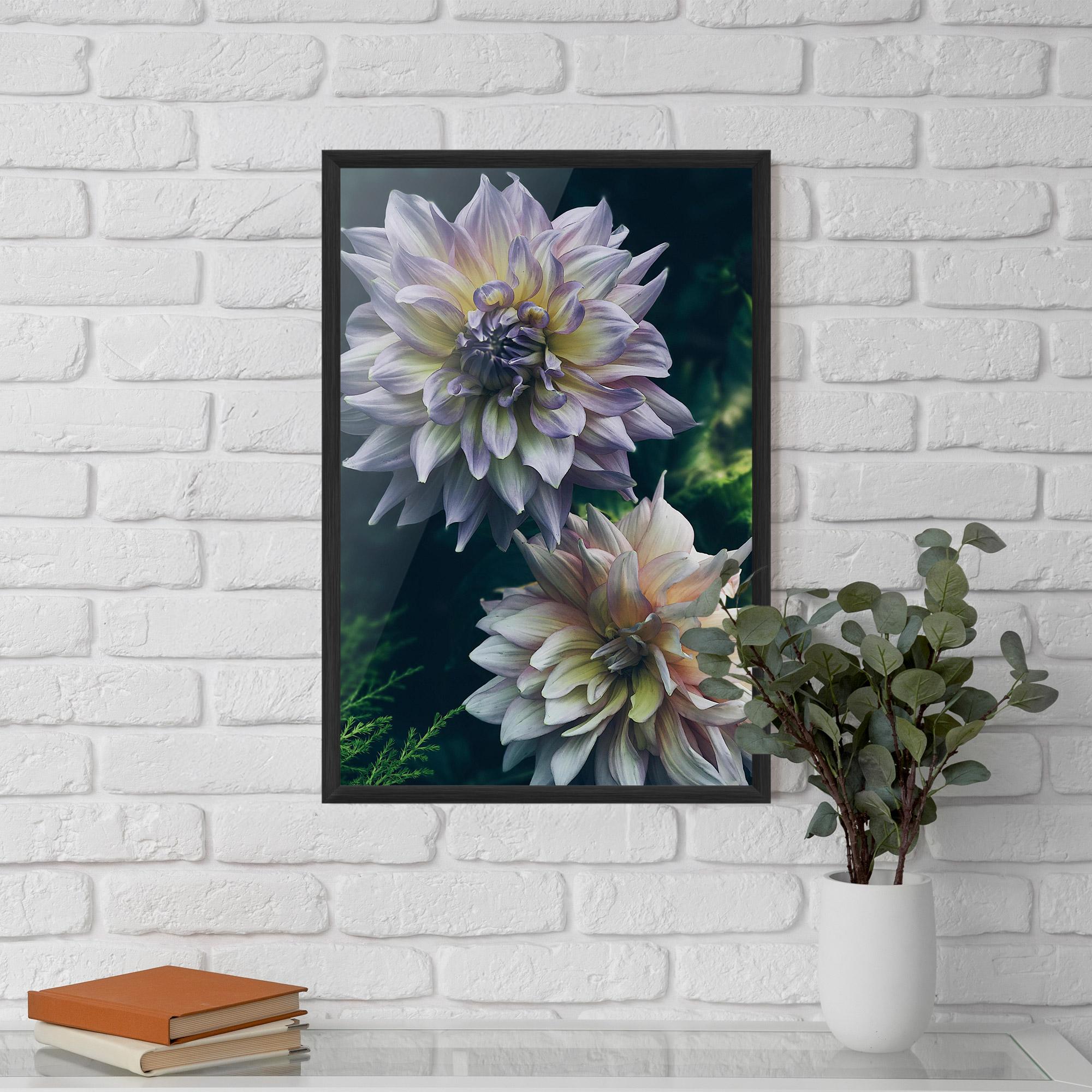 Gerahmte Poster Dahlia Flowers mockup 5