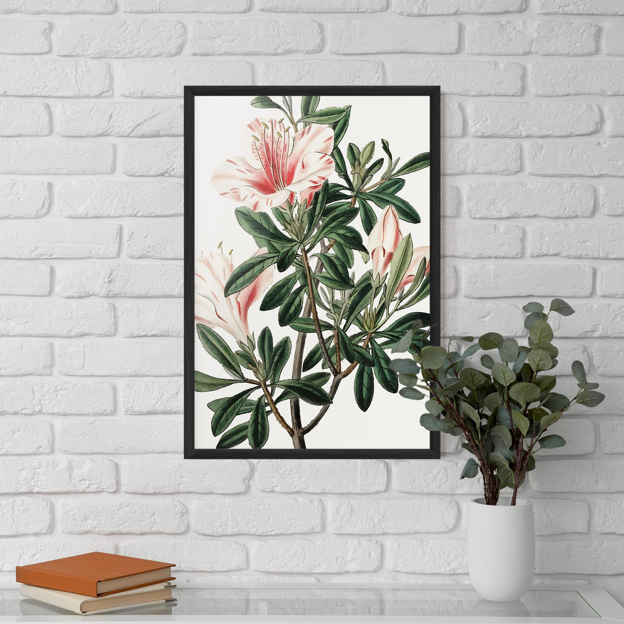 Gerahmte Poster Exotic White Red mockup 5