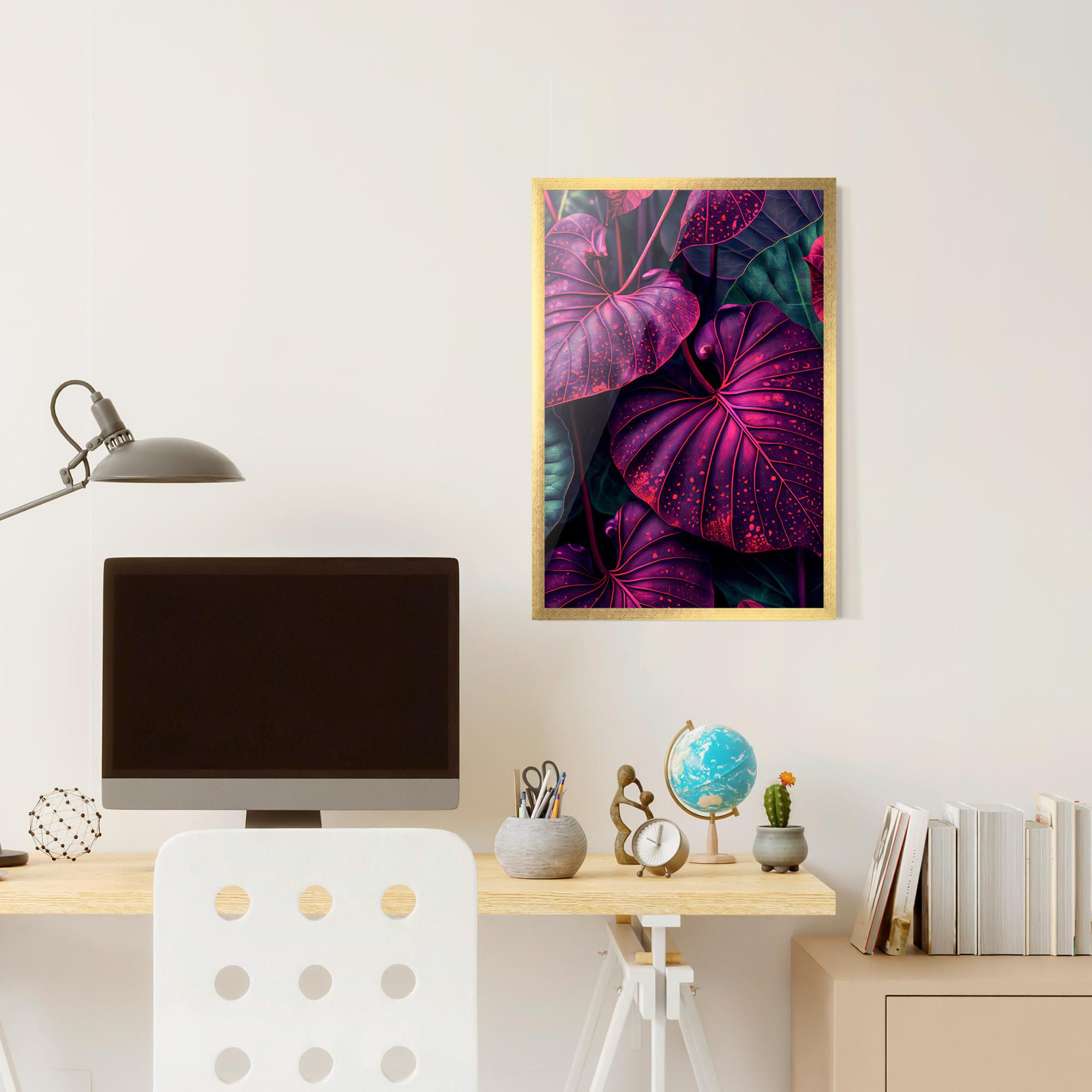 Gerahmte Poster Big Purple Exotic mockup 6