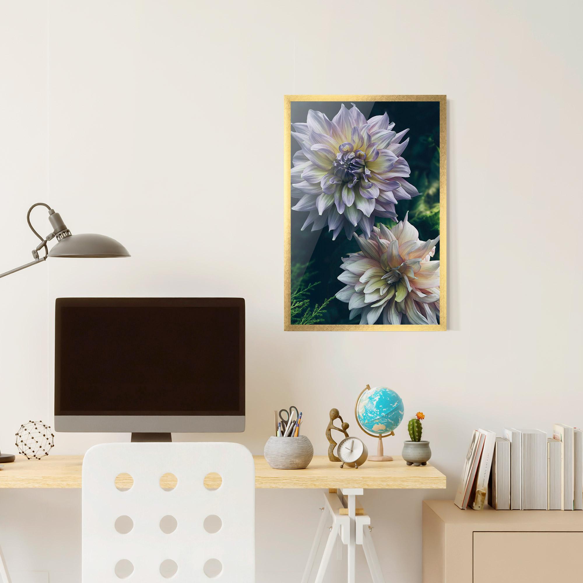 Gerahmte Poster Dahlia Flowers mockup 6