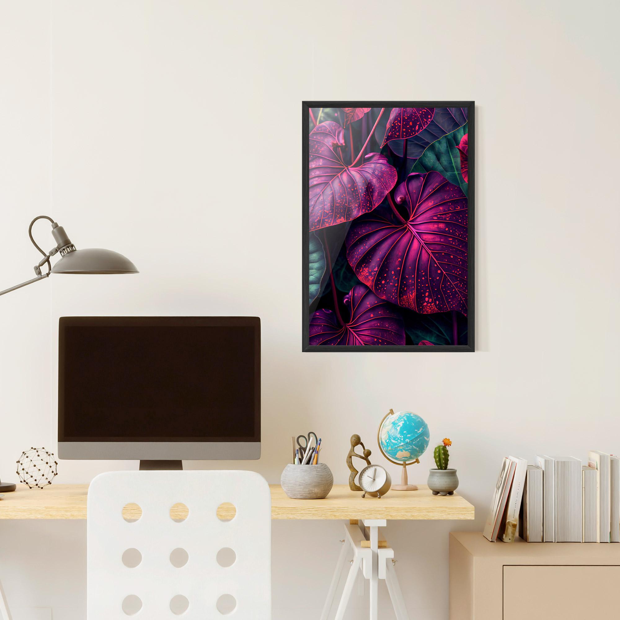 Gerahmte Poster Big Purple Exotic mockup 6