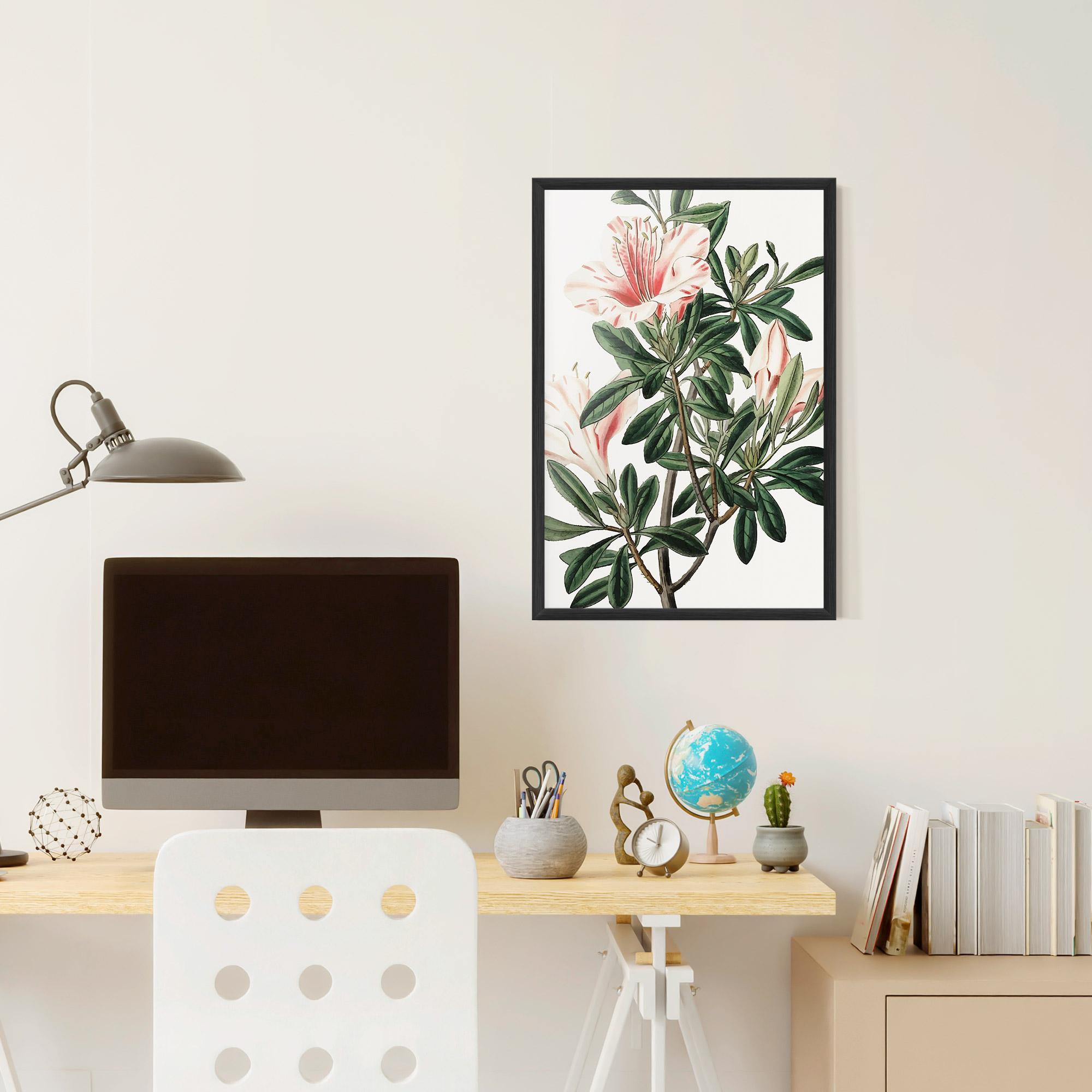 Gerahmte Poster Exotic White Red mockup 6