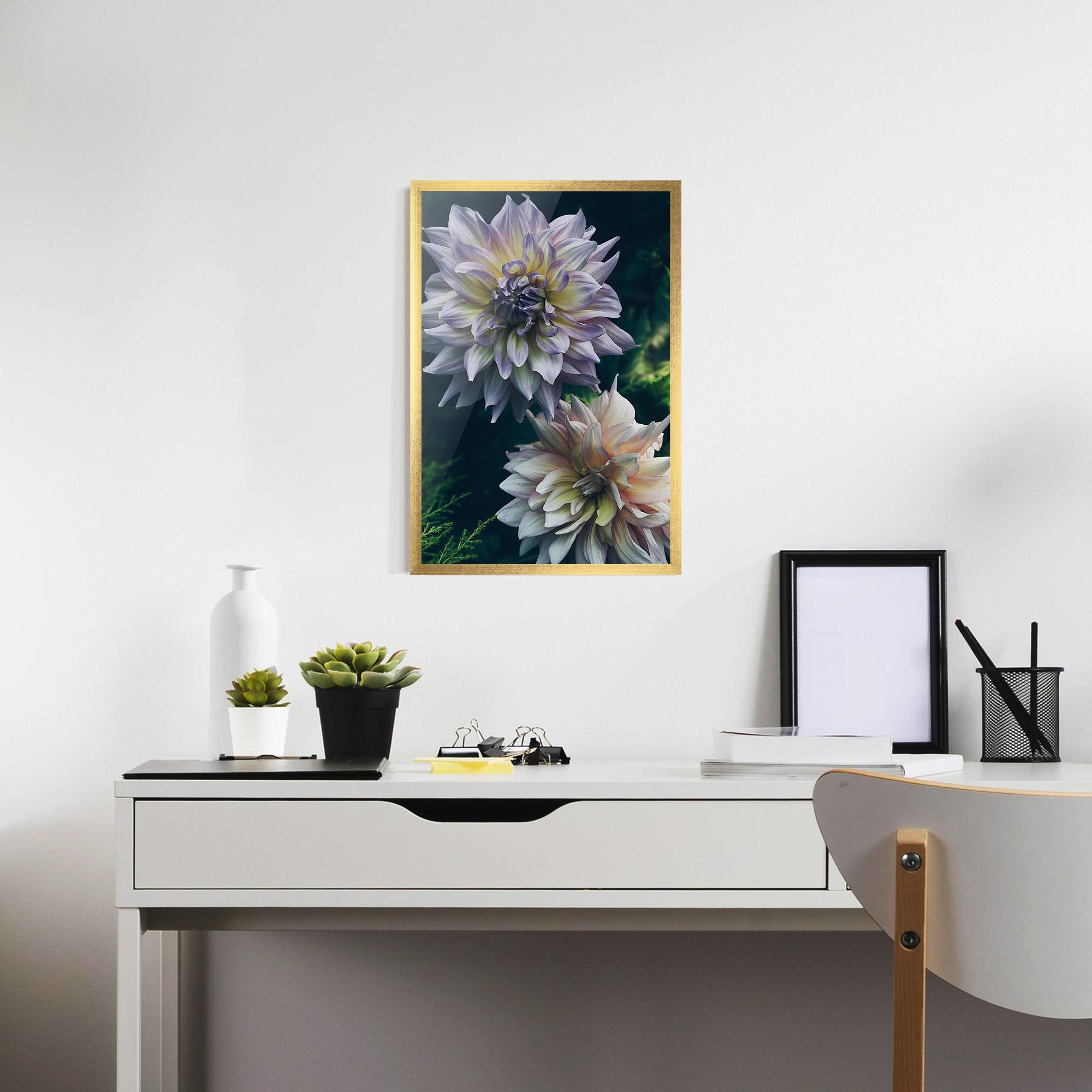 Gerahmte Poster Dahlia Flowers mockup 7