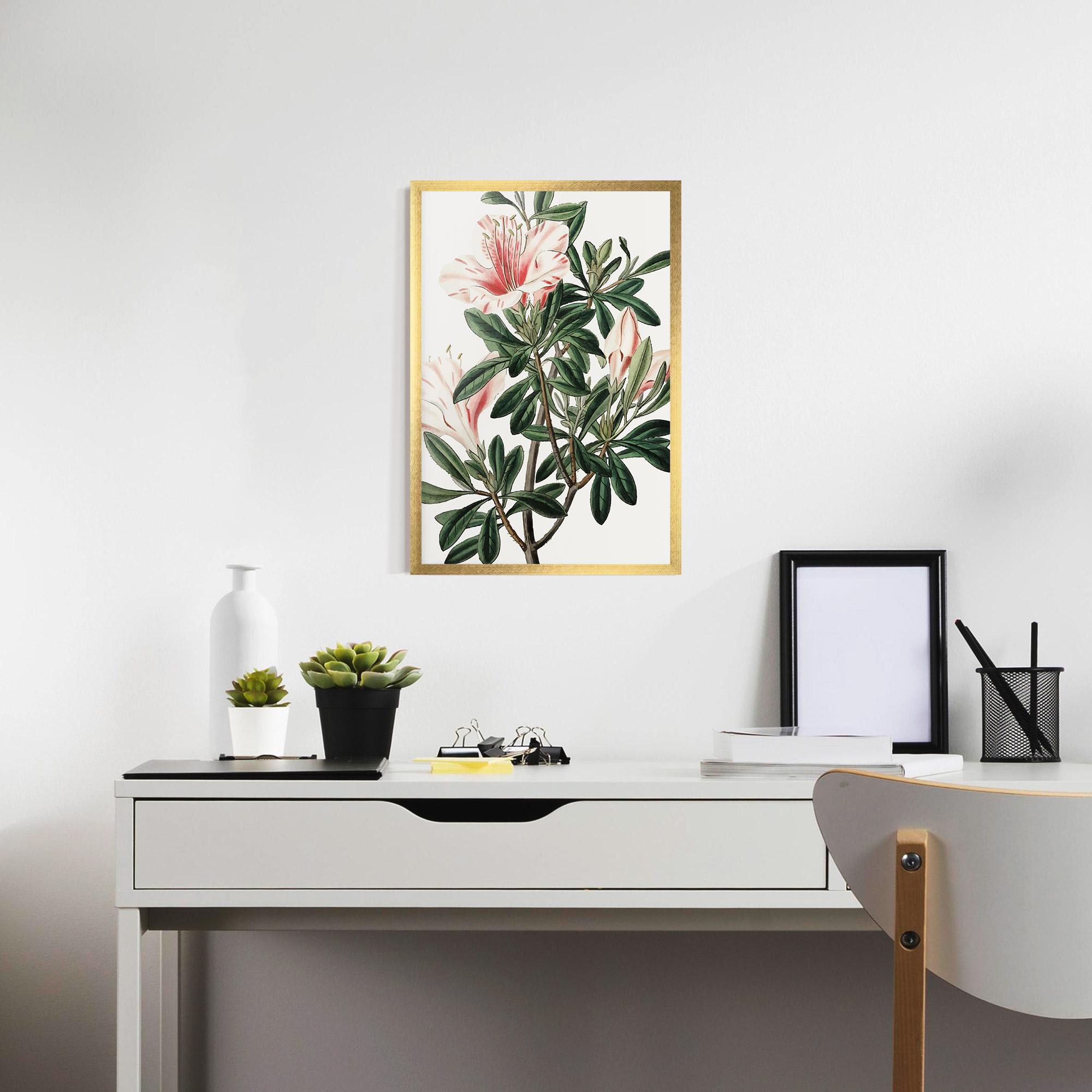 Gerahmte Poster Exotic White Red mockup 7