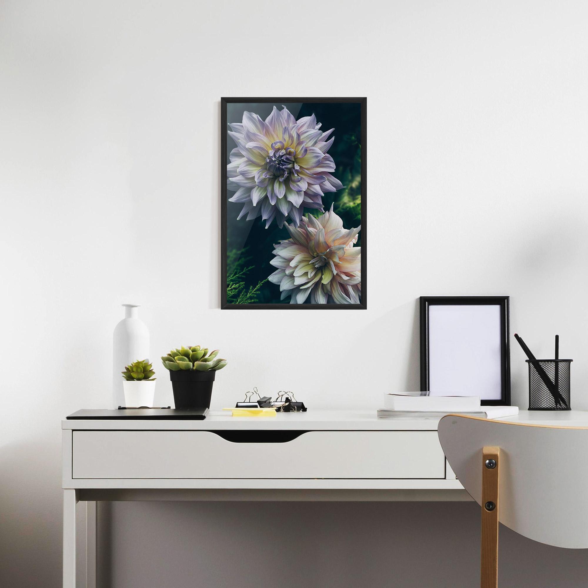 Gerahmte Poster Dahlia Flowers mockup 7