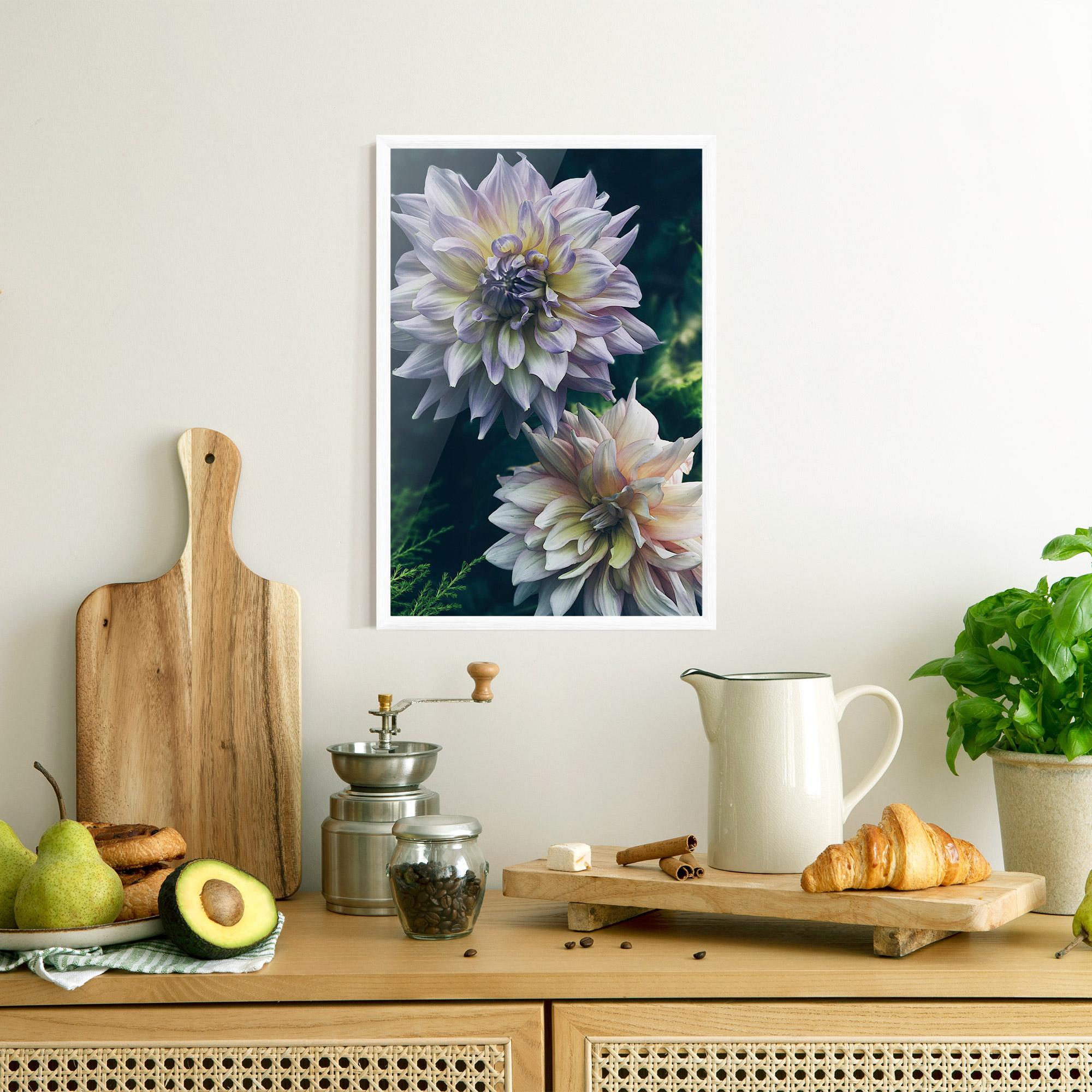 Gerahmte Poster Dahlia Flowers mockup 8