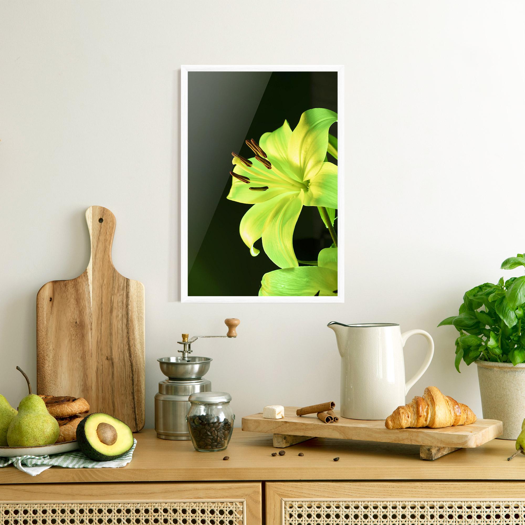 Gerahmte Poster Yellow Green Exotic mockup 8