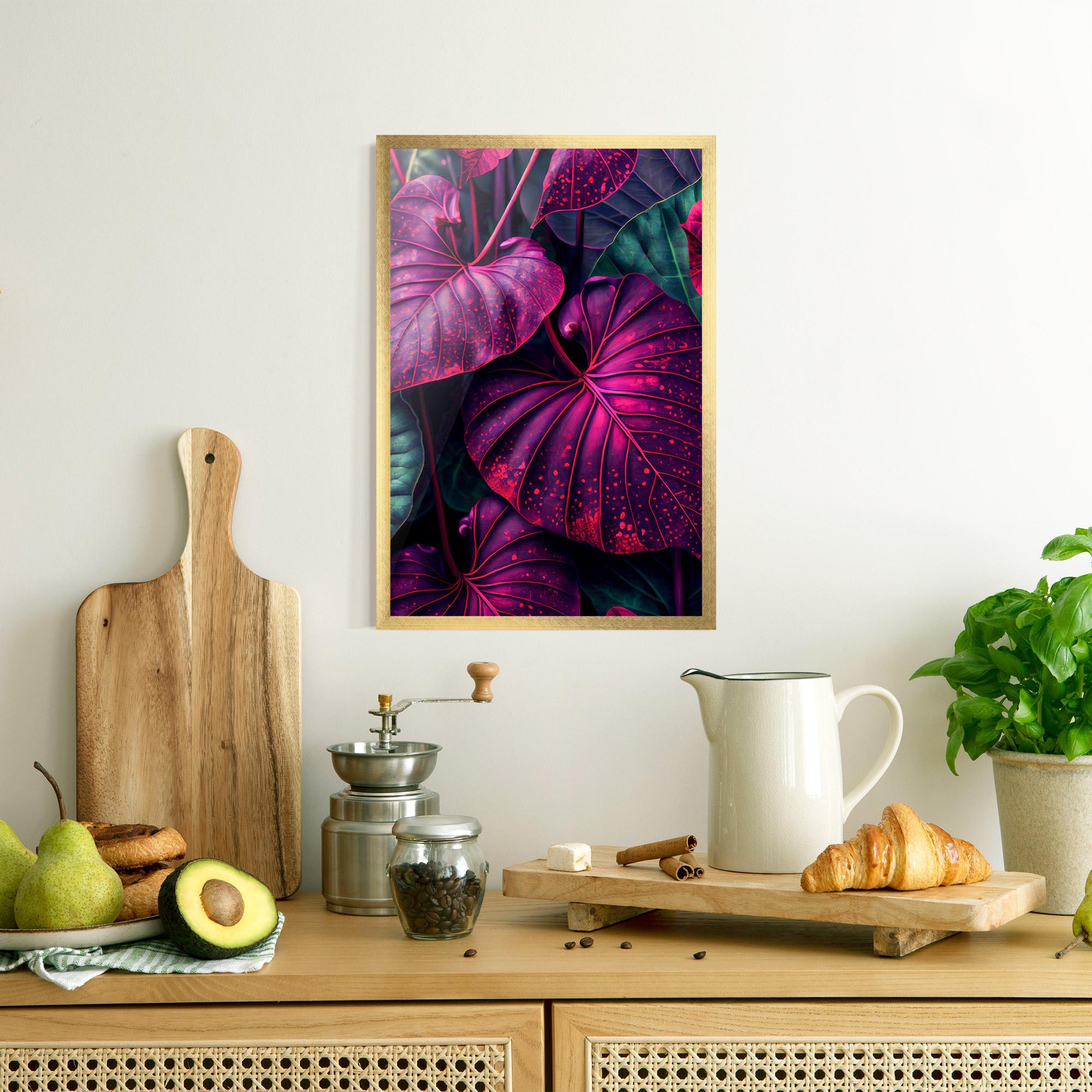 Gerahmte Poster Big Purple Exotic mockup 8