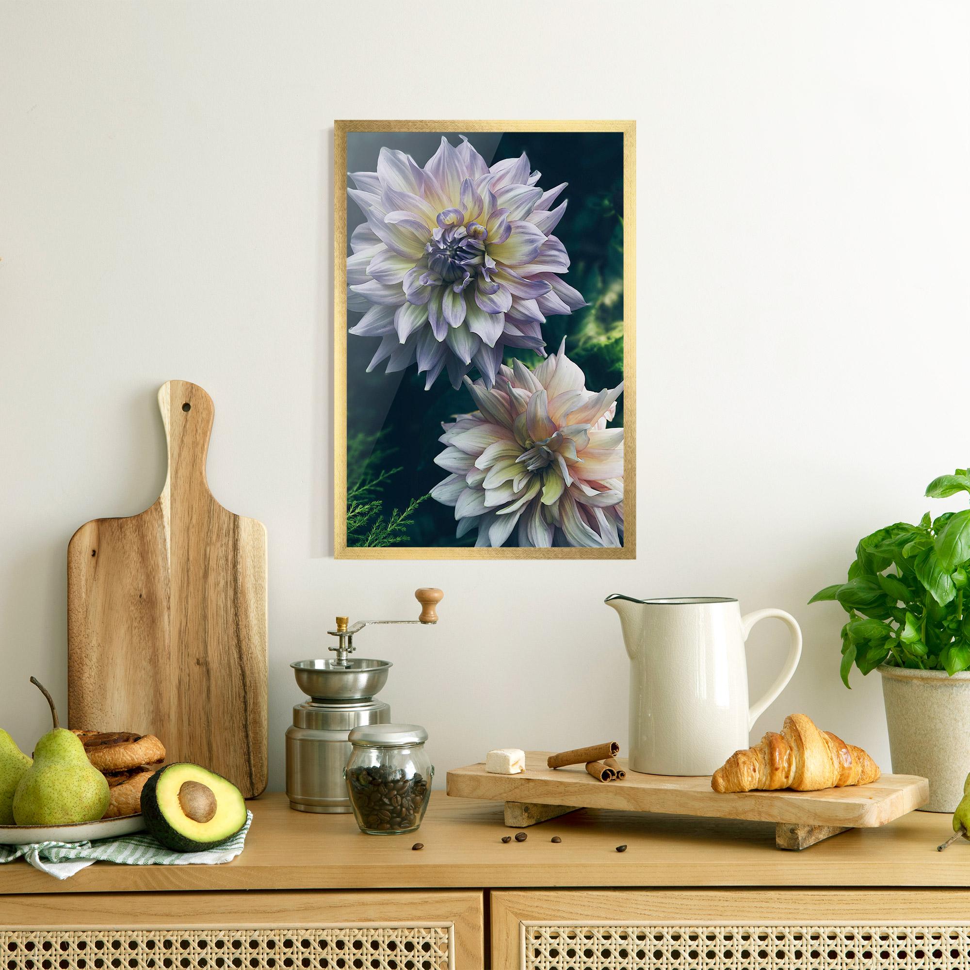 Gerahmte Poster Dahlia Flowers mockup 8