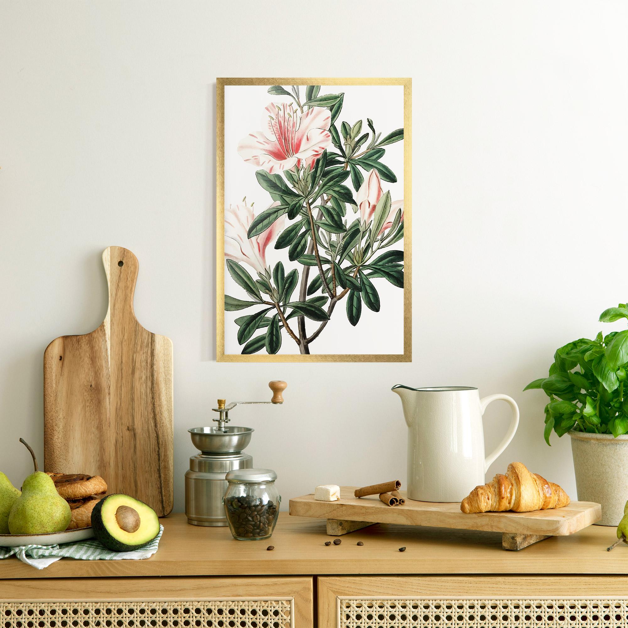 Gerahmte Poster Exotic White Red mockup 8