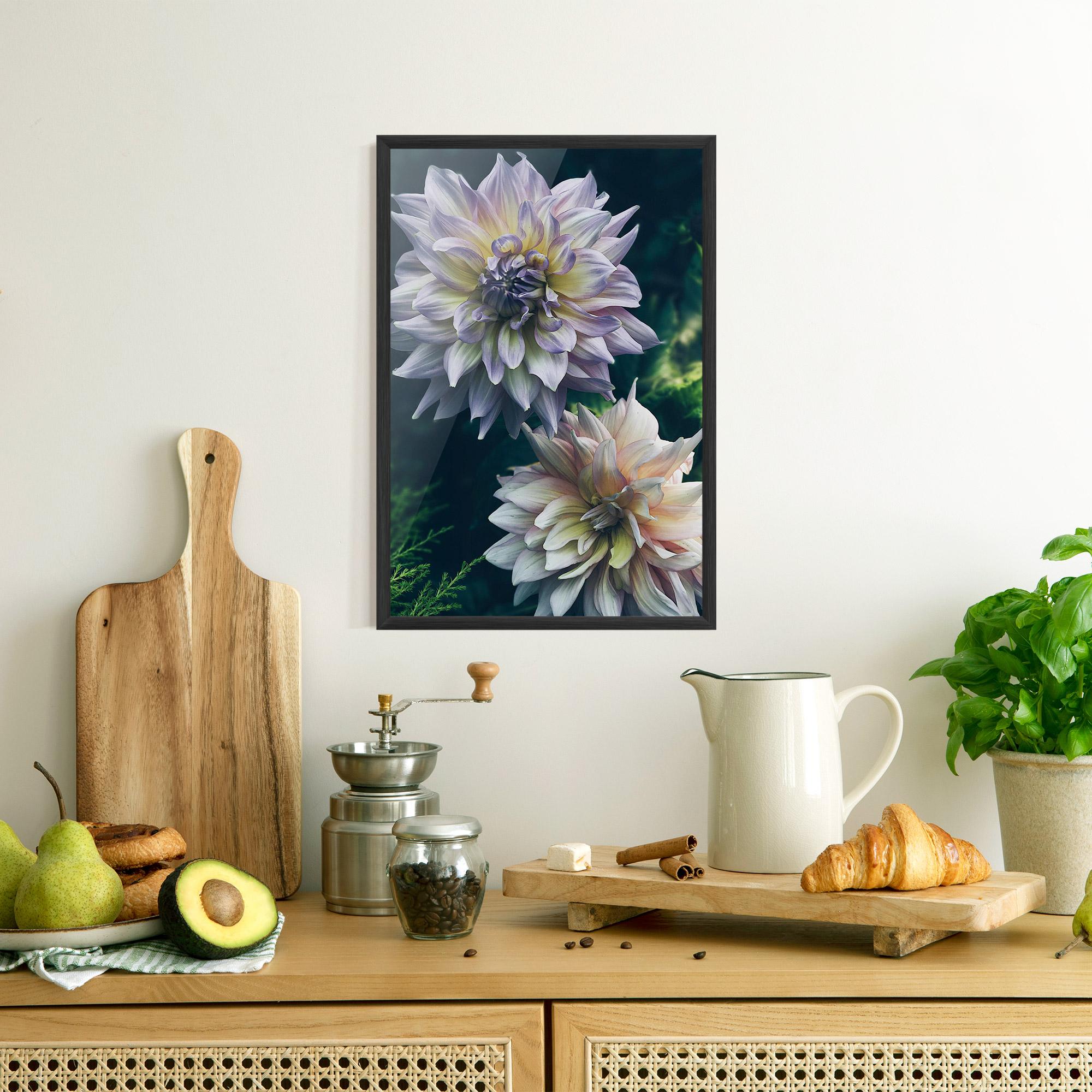 Gerahmte Poster Dahlia Flowers mockup 8