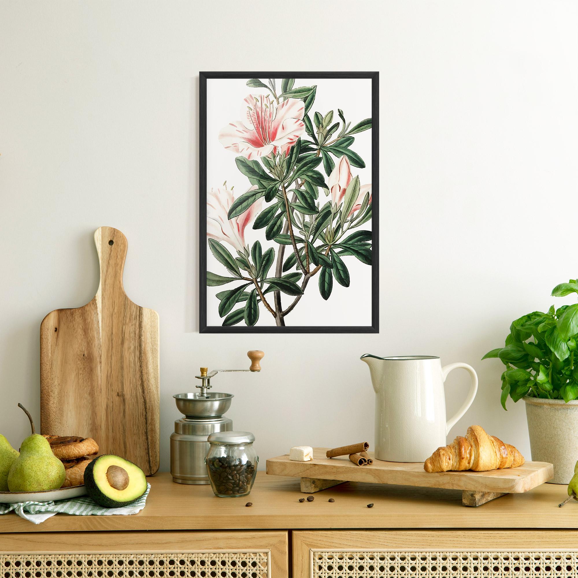 Gerahmte Poster Exotic White Red mockup 8