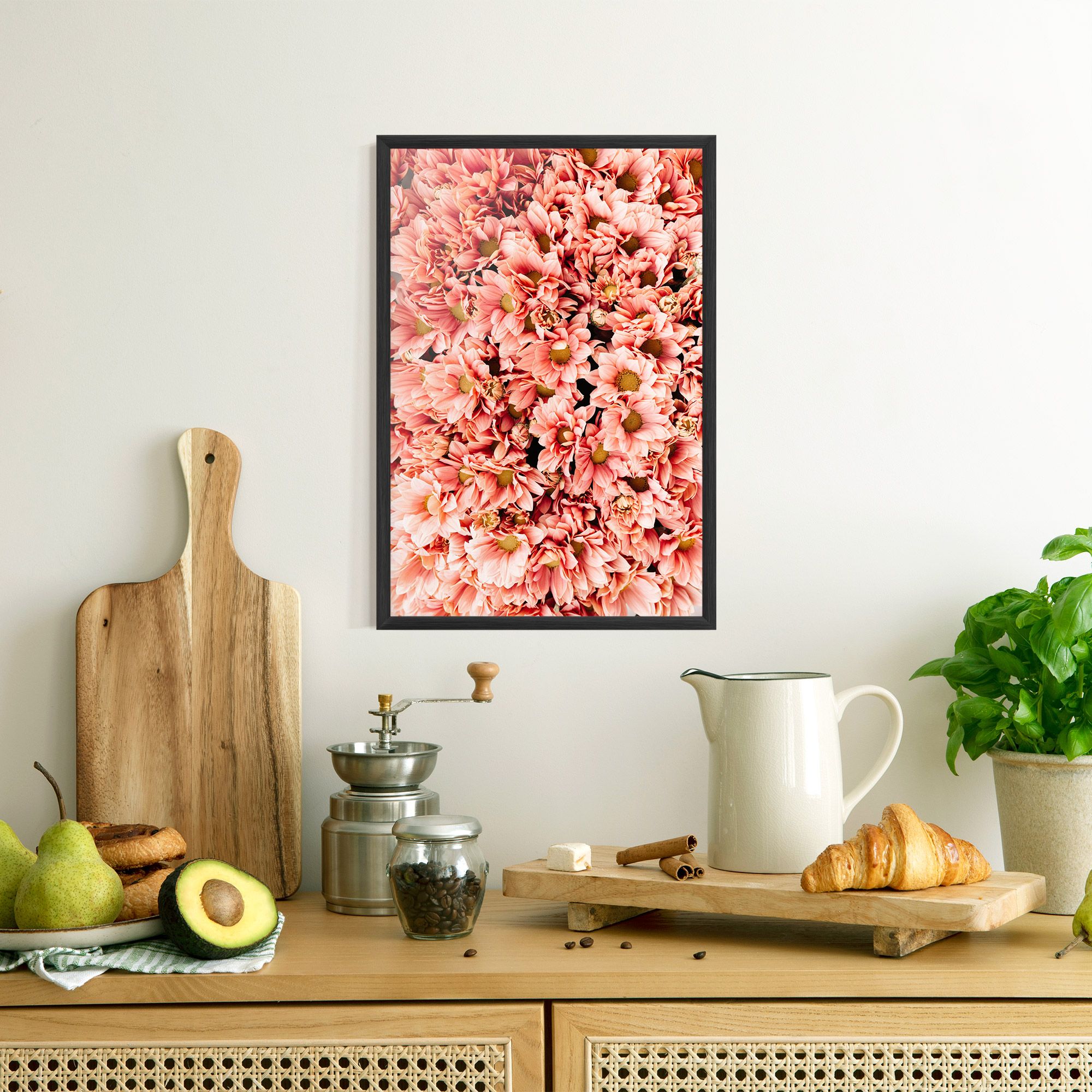 Pink Flowers Bouquet mockup 8