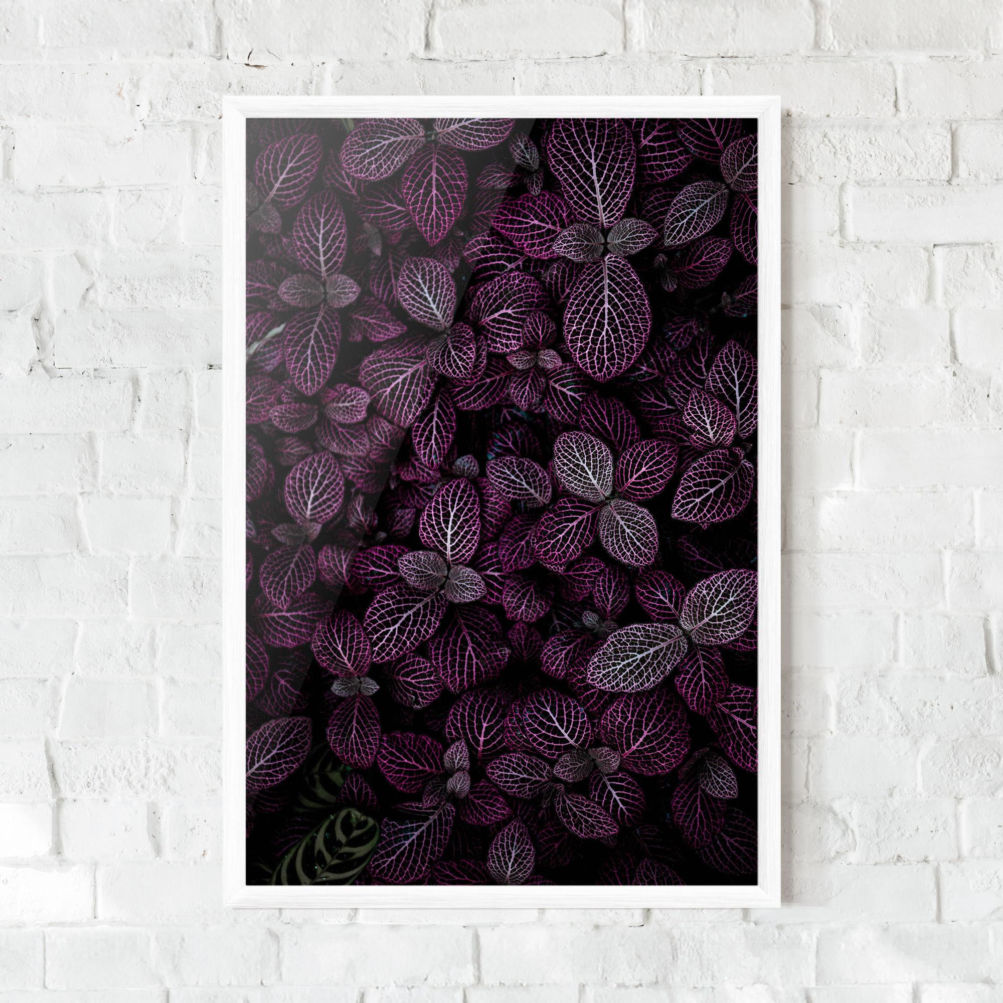 Gerahmte Poster Purple Leaves mockup 0