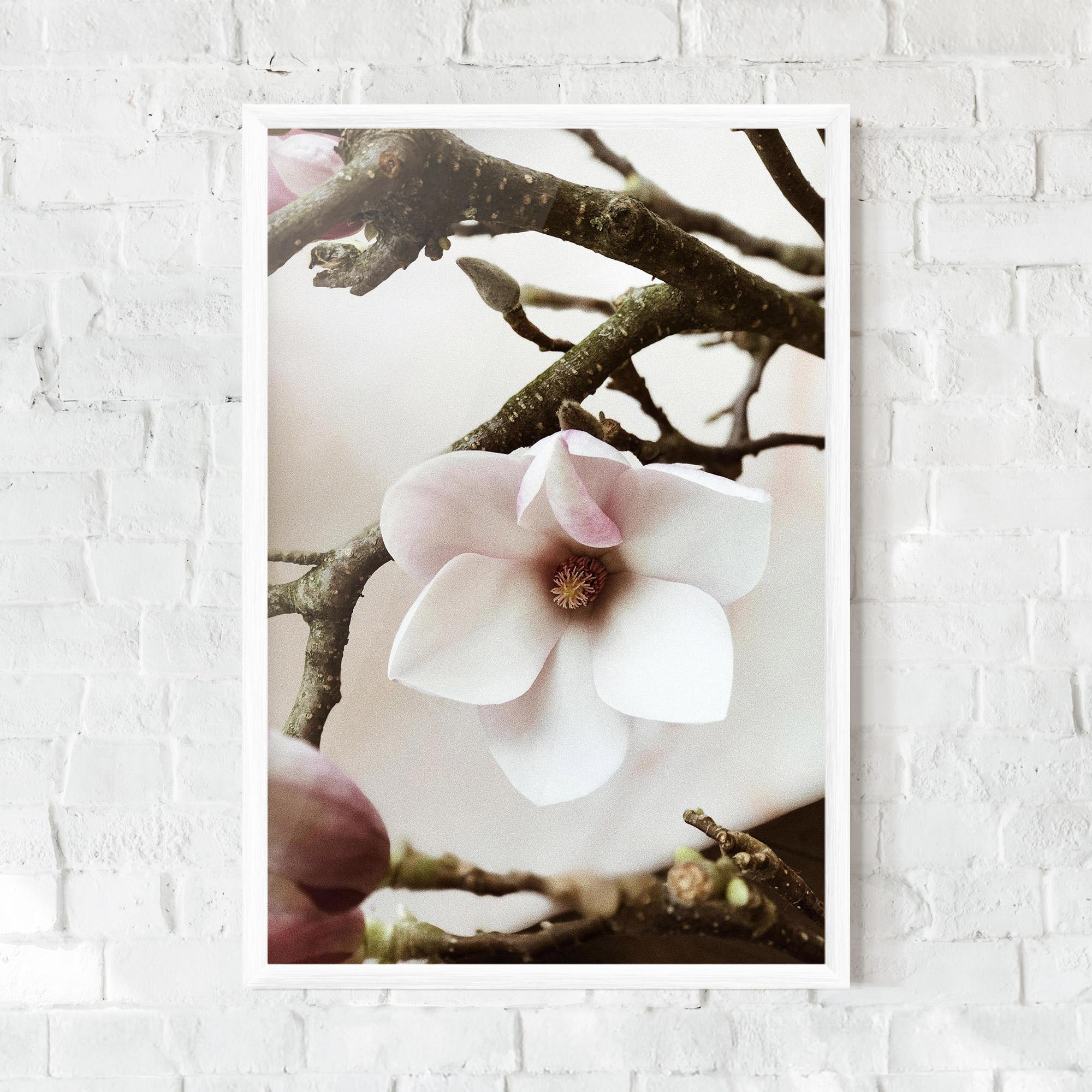 Gerahmte Poster White Flower Tree mockup 0