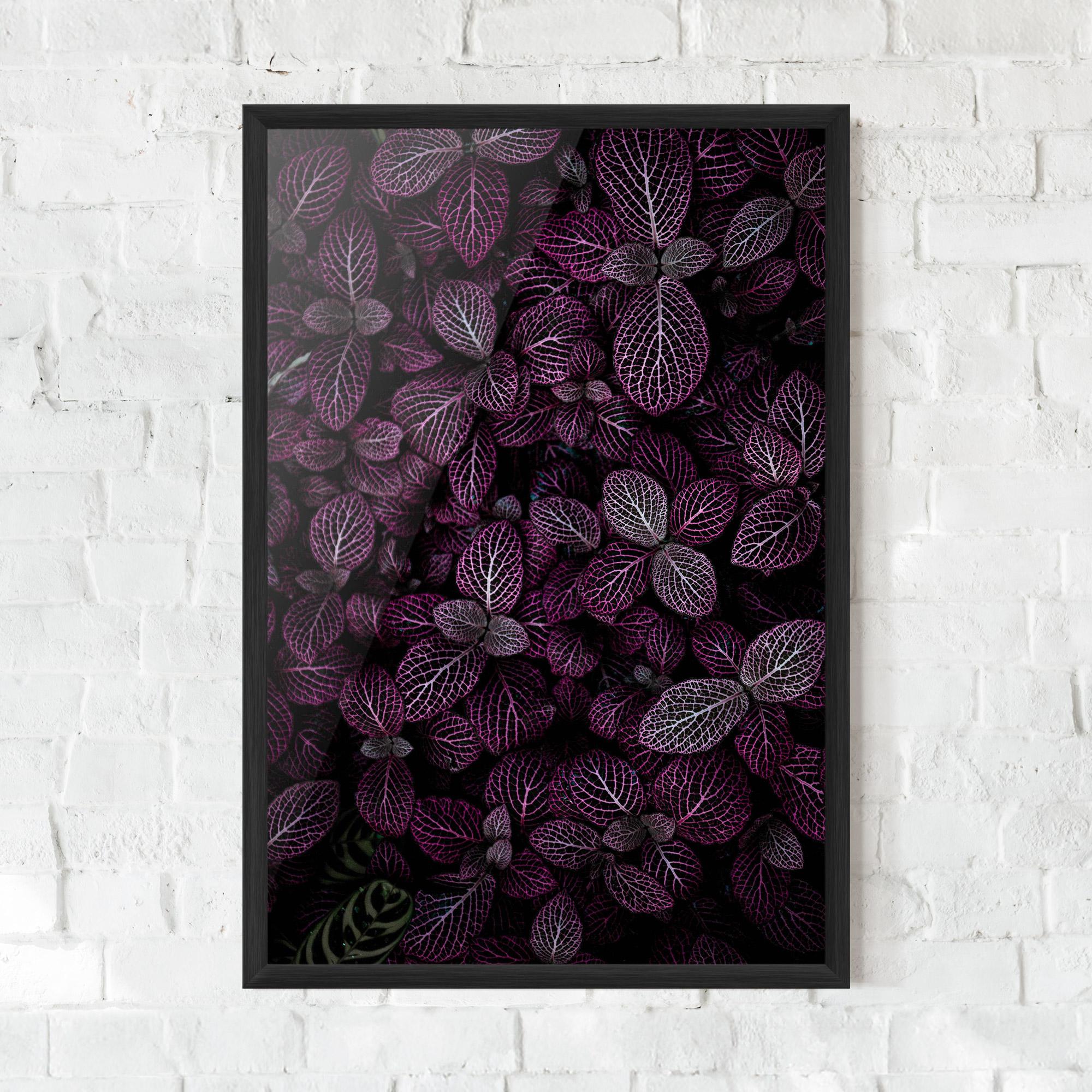 Gerahmte Poster Purple Leaves mockup 0