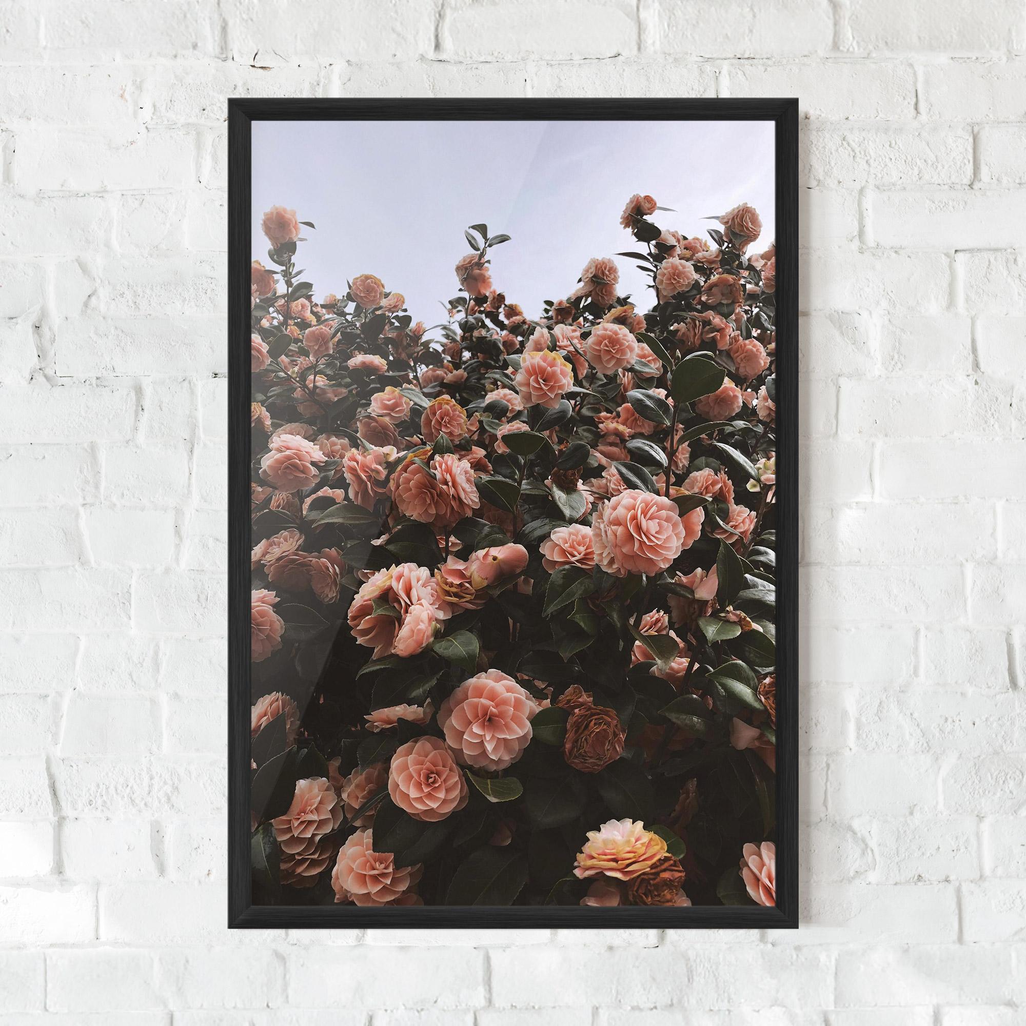Gerahmte Poster Rose Wild Wall mockup 0