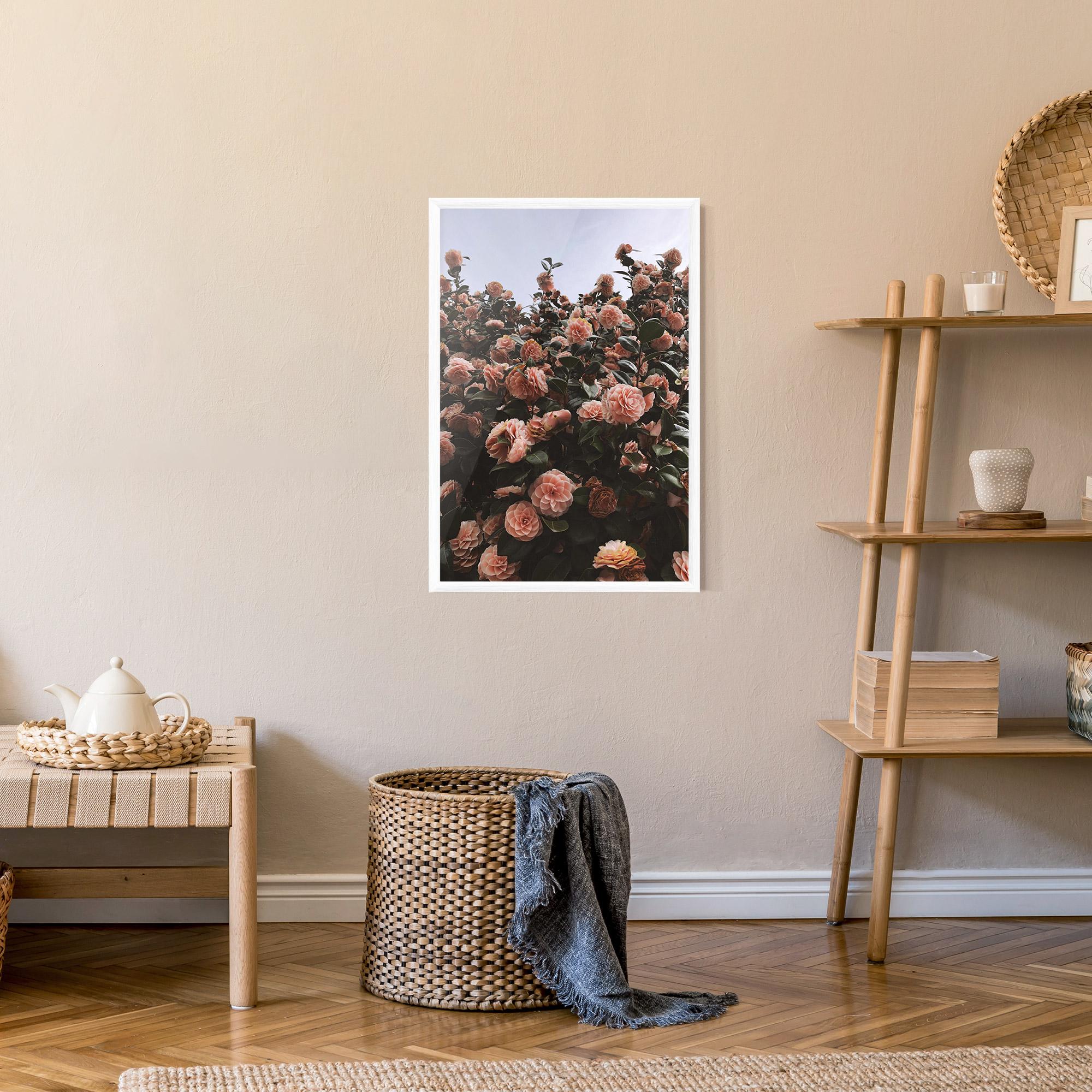 Gerahmte Poster Rose Wild Wall mockup 9