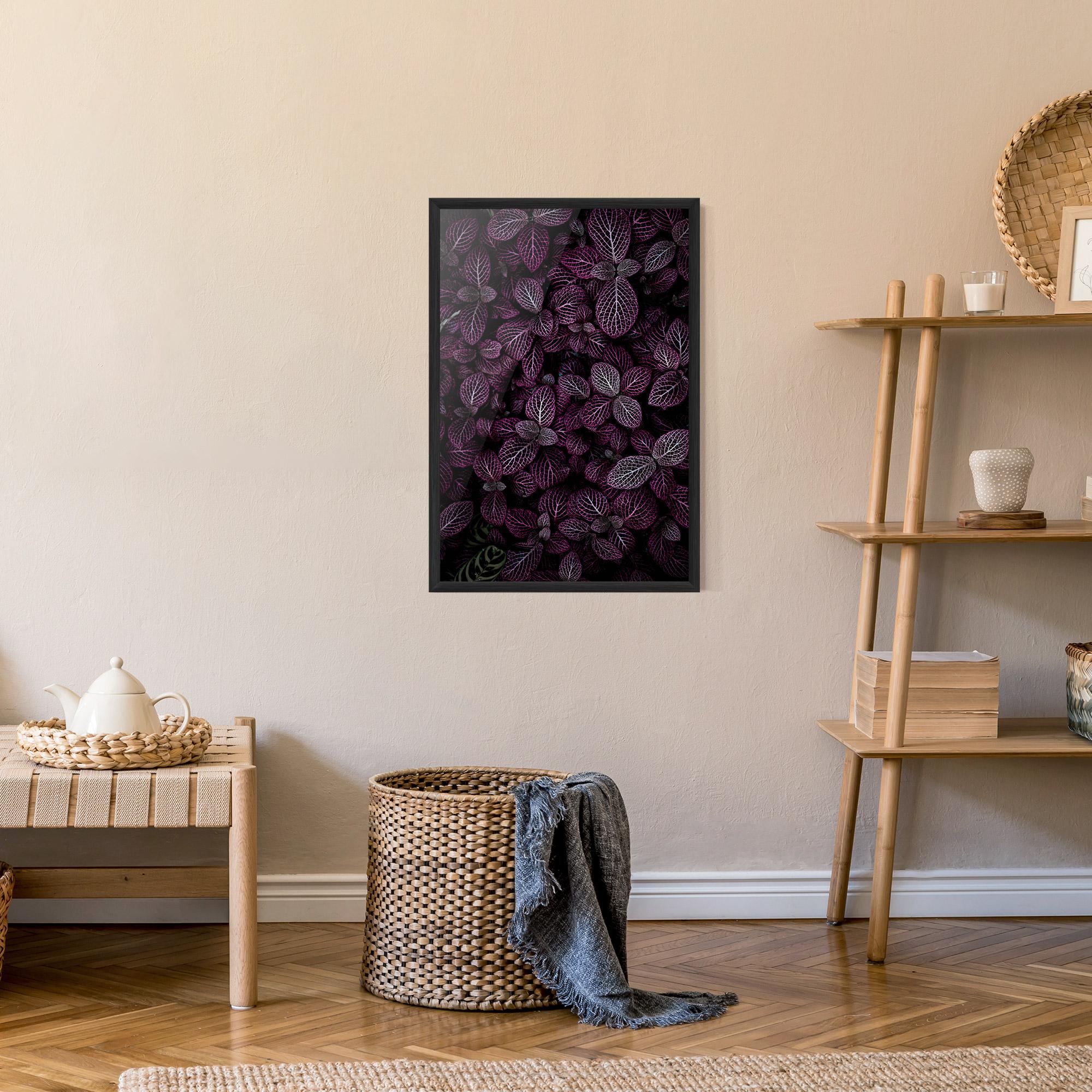 Gerahmte Poster Purple Leaves mockup 9