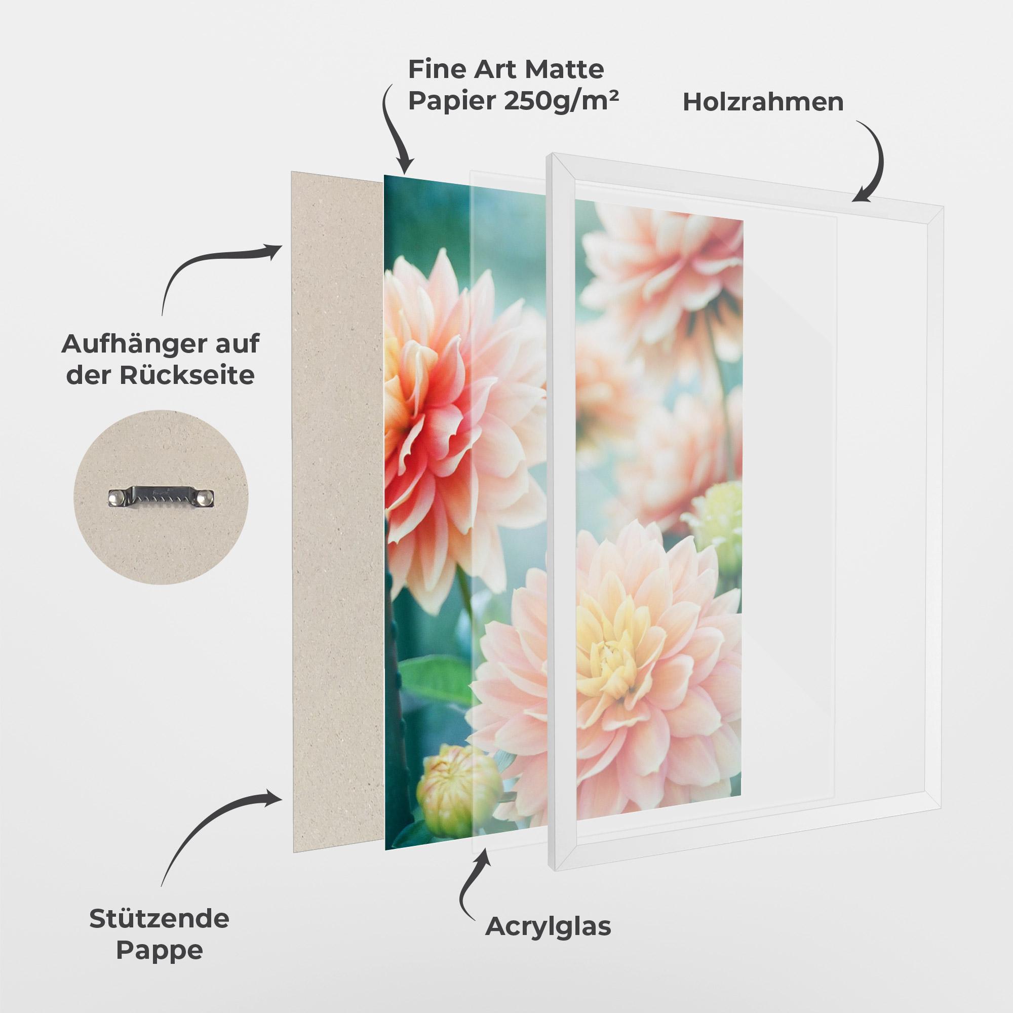 Gerahmte Poster Pink Spring mockup 1