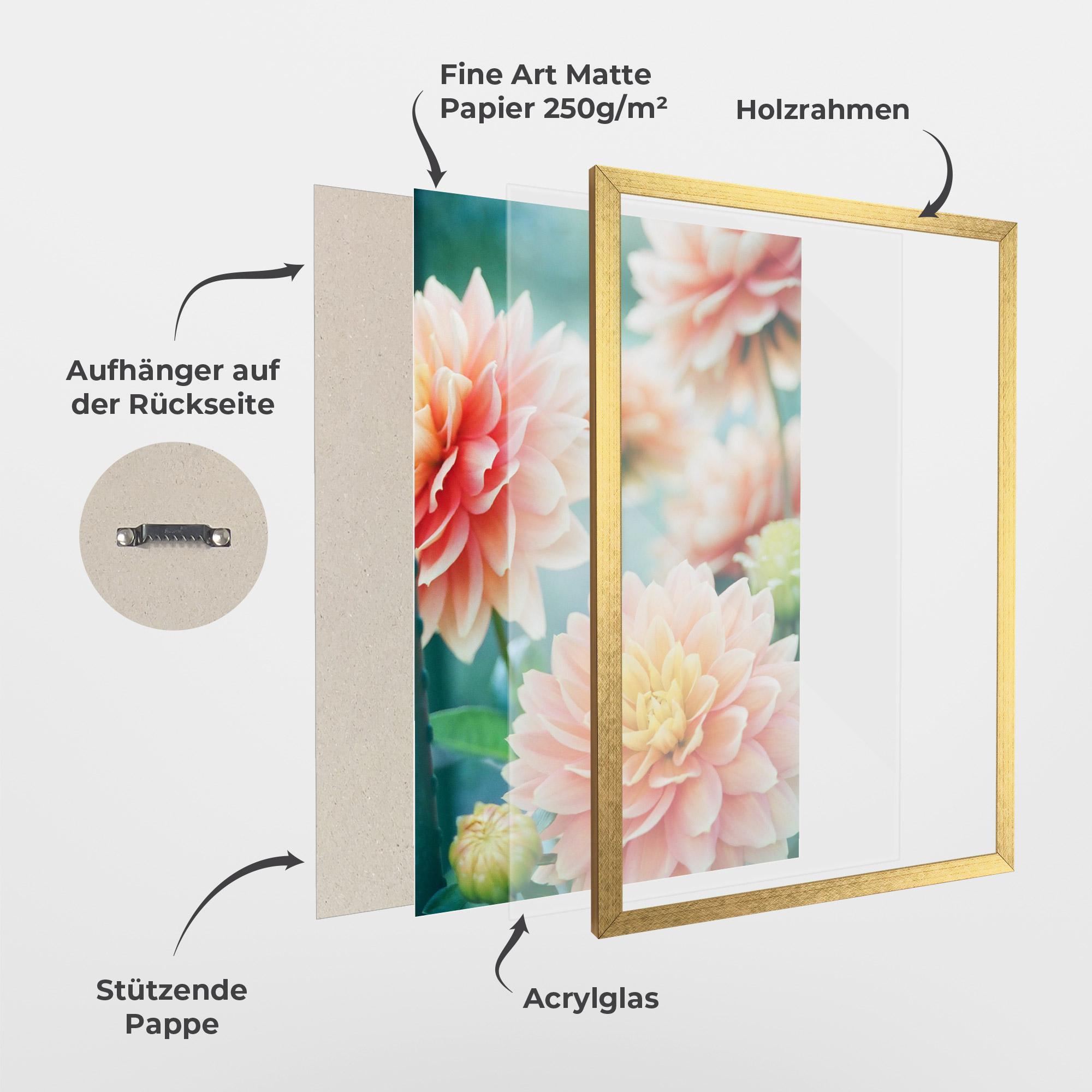 Gerahmte Poster Pink Spring mockup 1