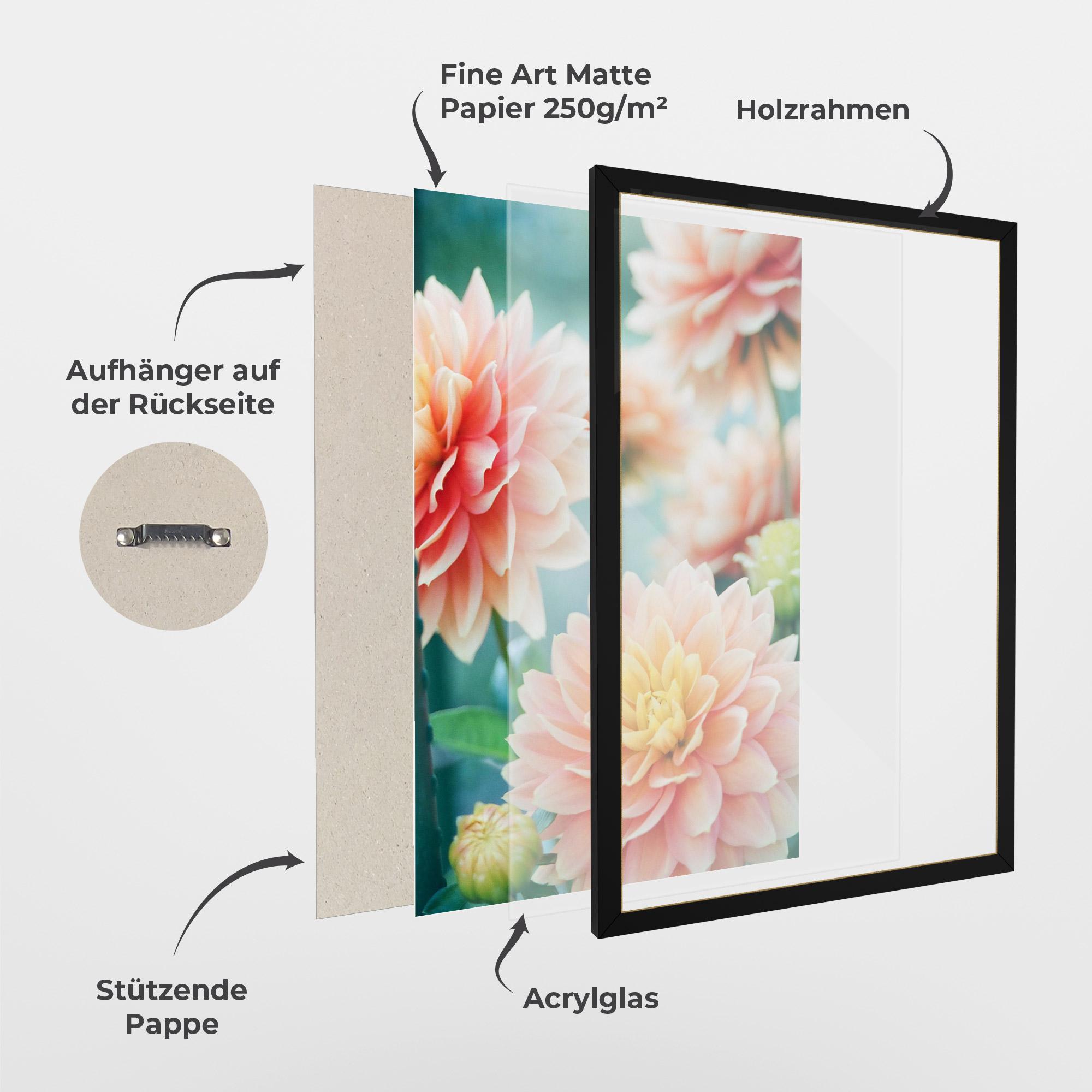 Gerahmte Poster Pink Spring mockup 1