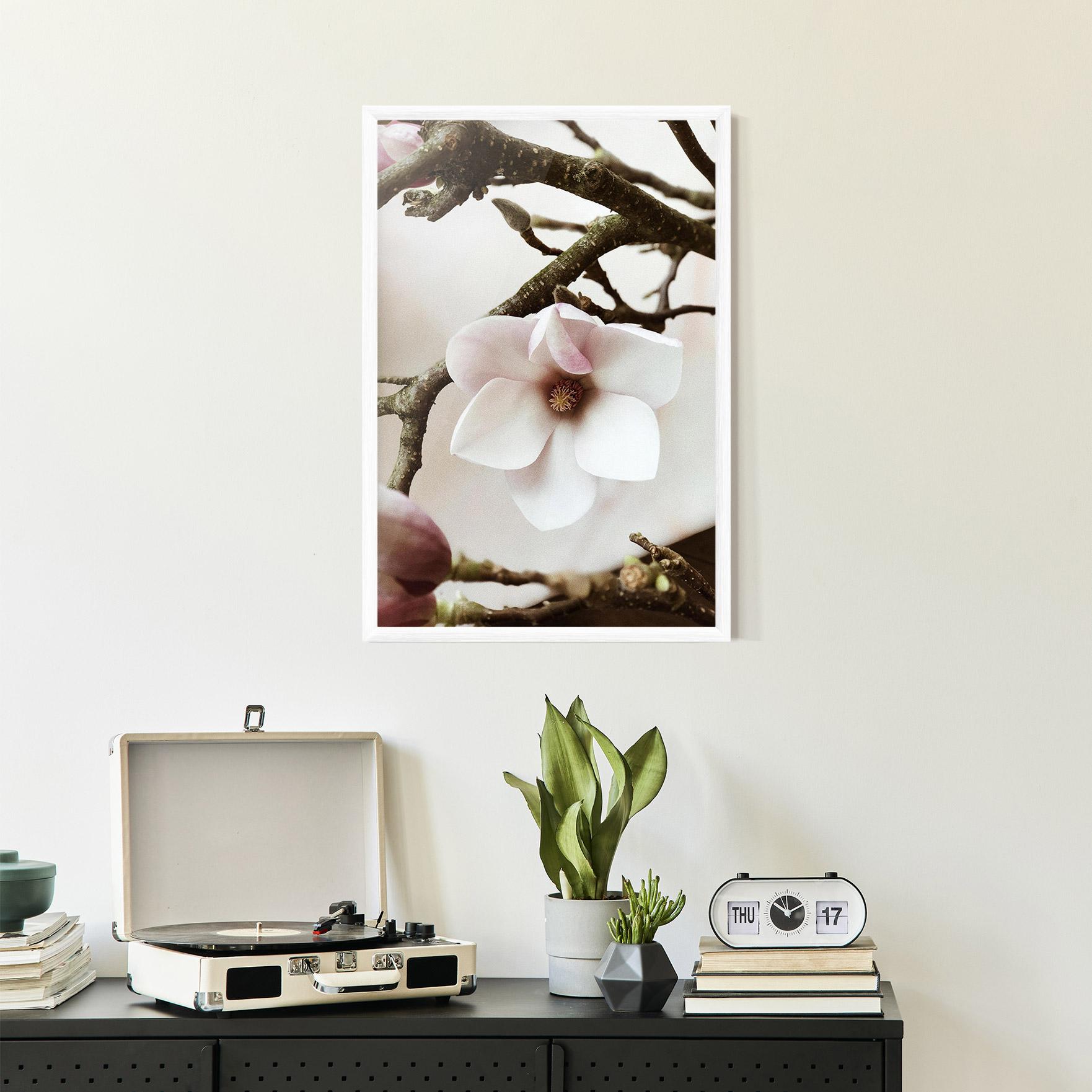 Gerahmte Poster White Flower Tree mockup 2