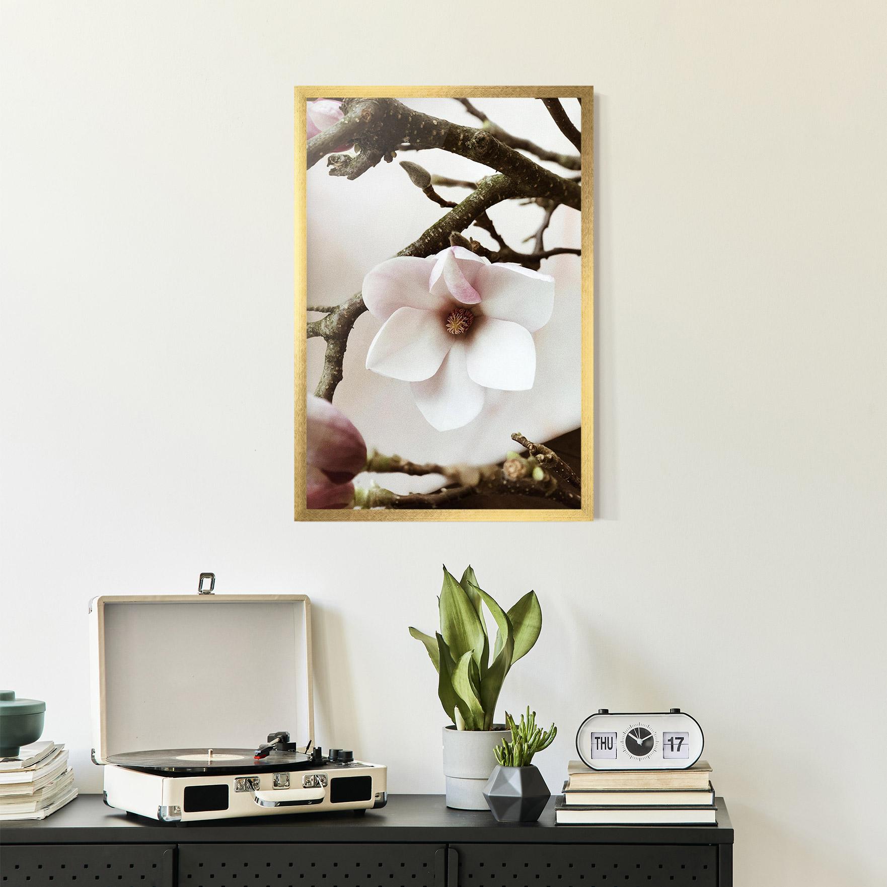 Gerahmte Poster White Flower Tree mockup 2