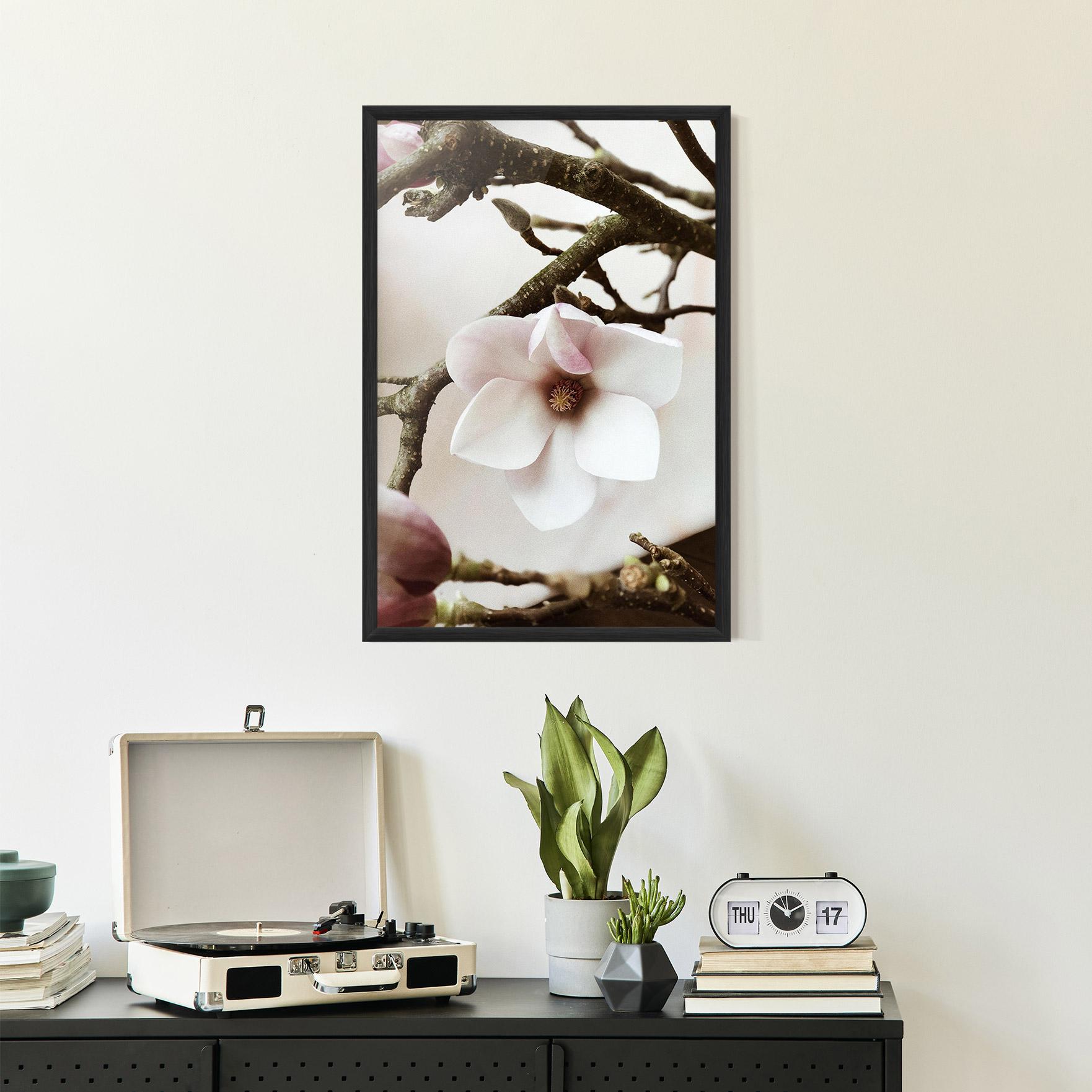Gerahmte Poster White Flower Tree mockup 2