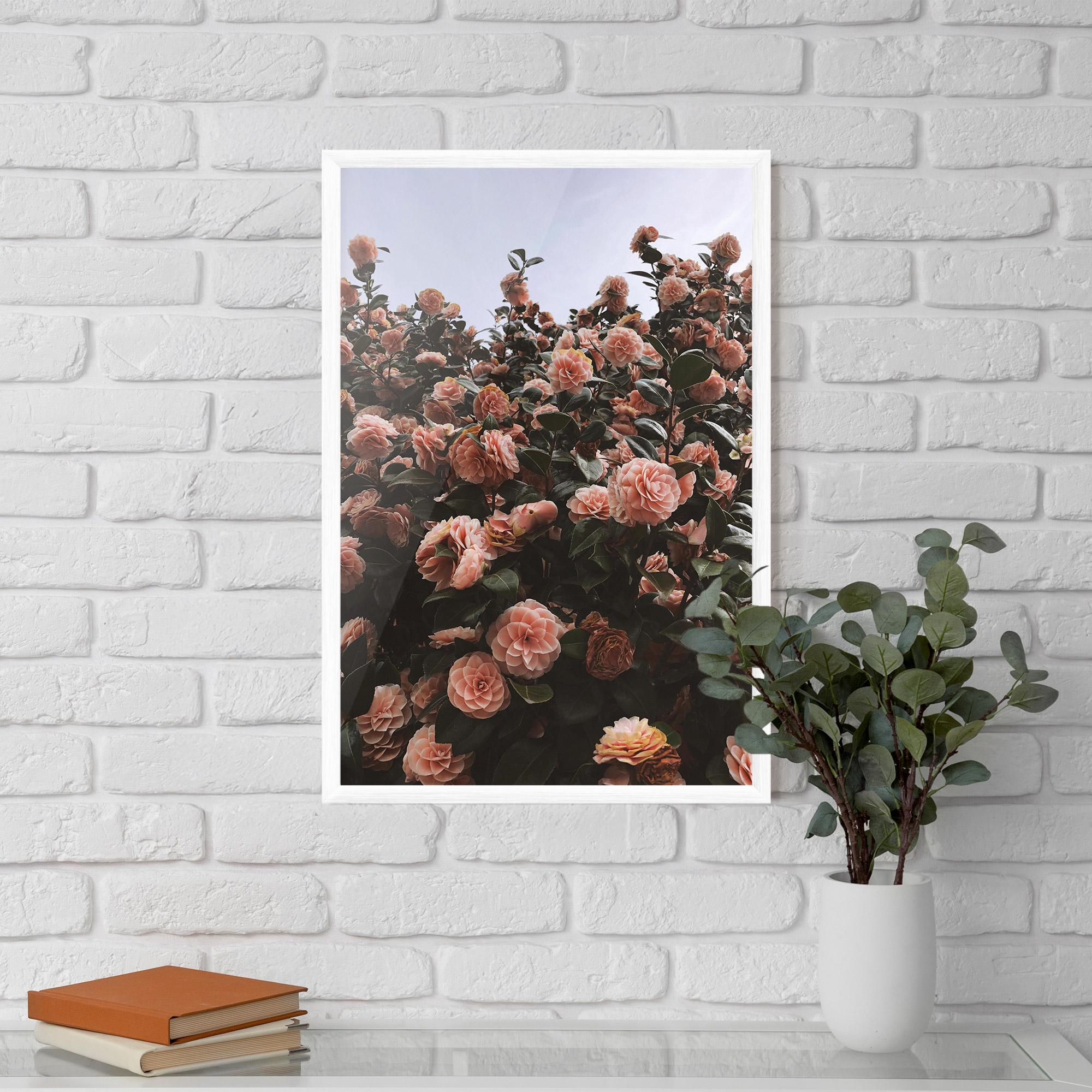 Gerahmte Poster Rose Wild Wall mockup 5