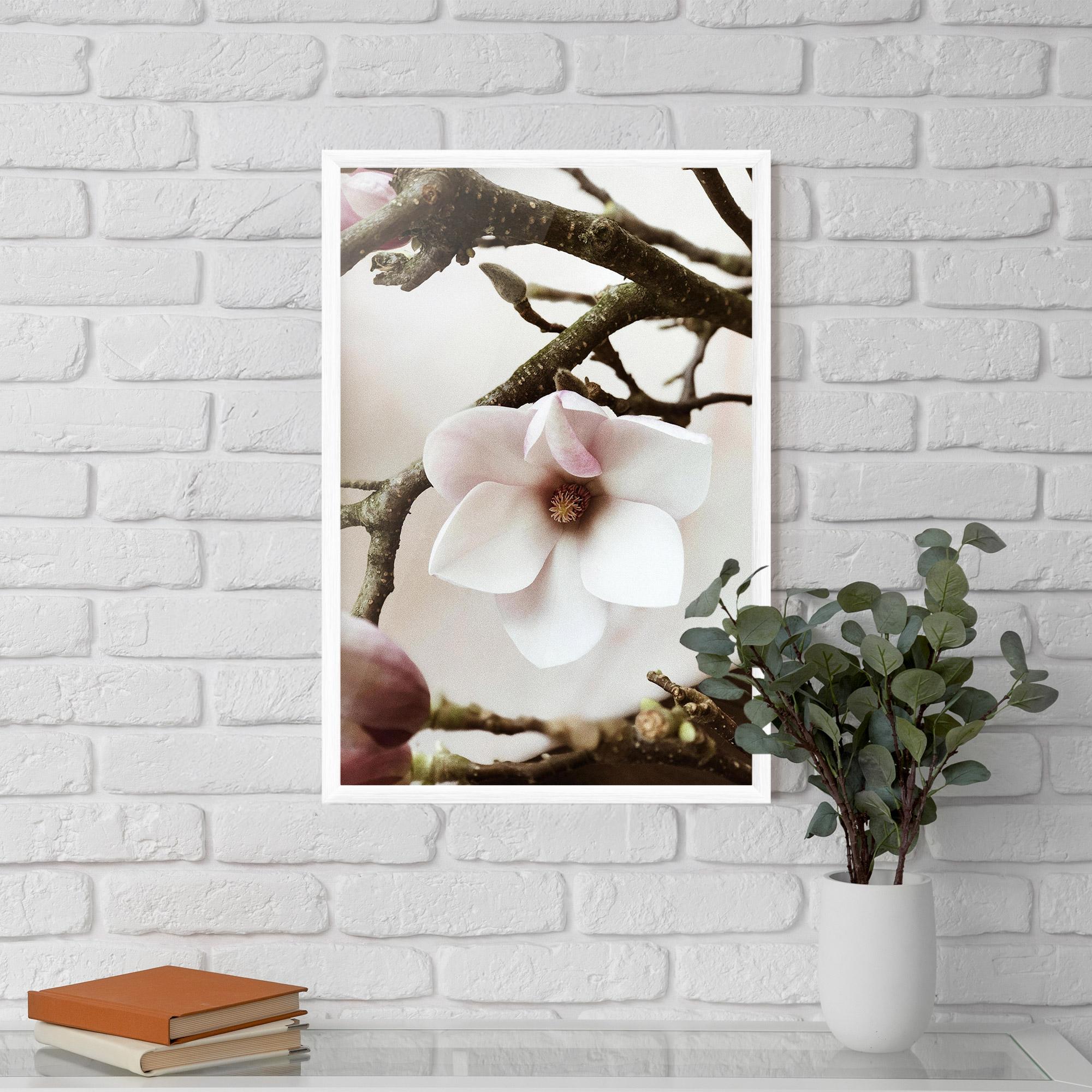 Gerahmte Poster White Flower Tree mockup 5